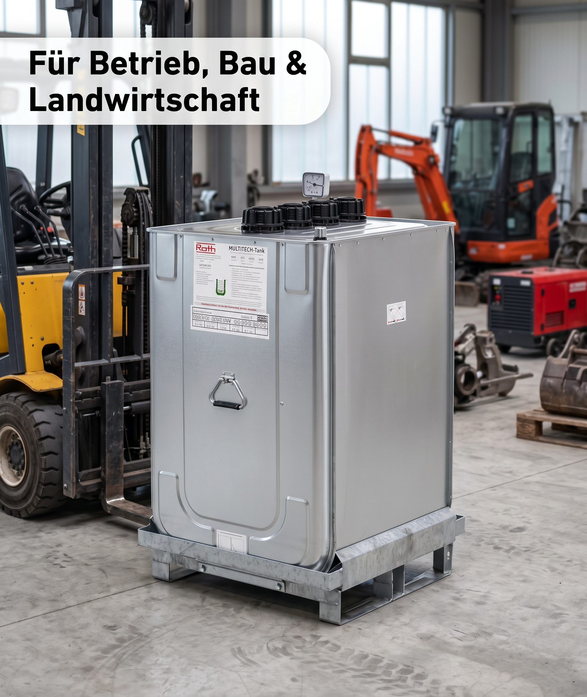 Dieseltank Heizöltank Roth Multitech 400 Liter
