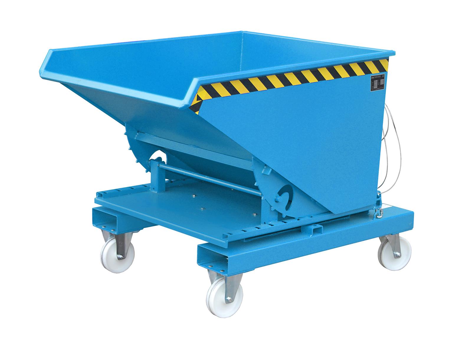 Kippbehälter 3S 600 0,60m³ 1460x1070x890mm RAL 5012 Lichtblau