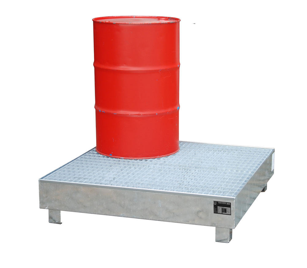 Stahl Auffangwanne 1200x1200x290 mm 216 Liter Feuerverzinkt