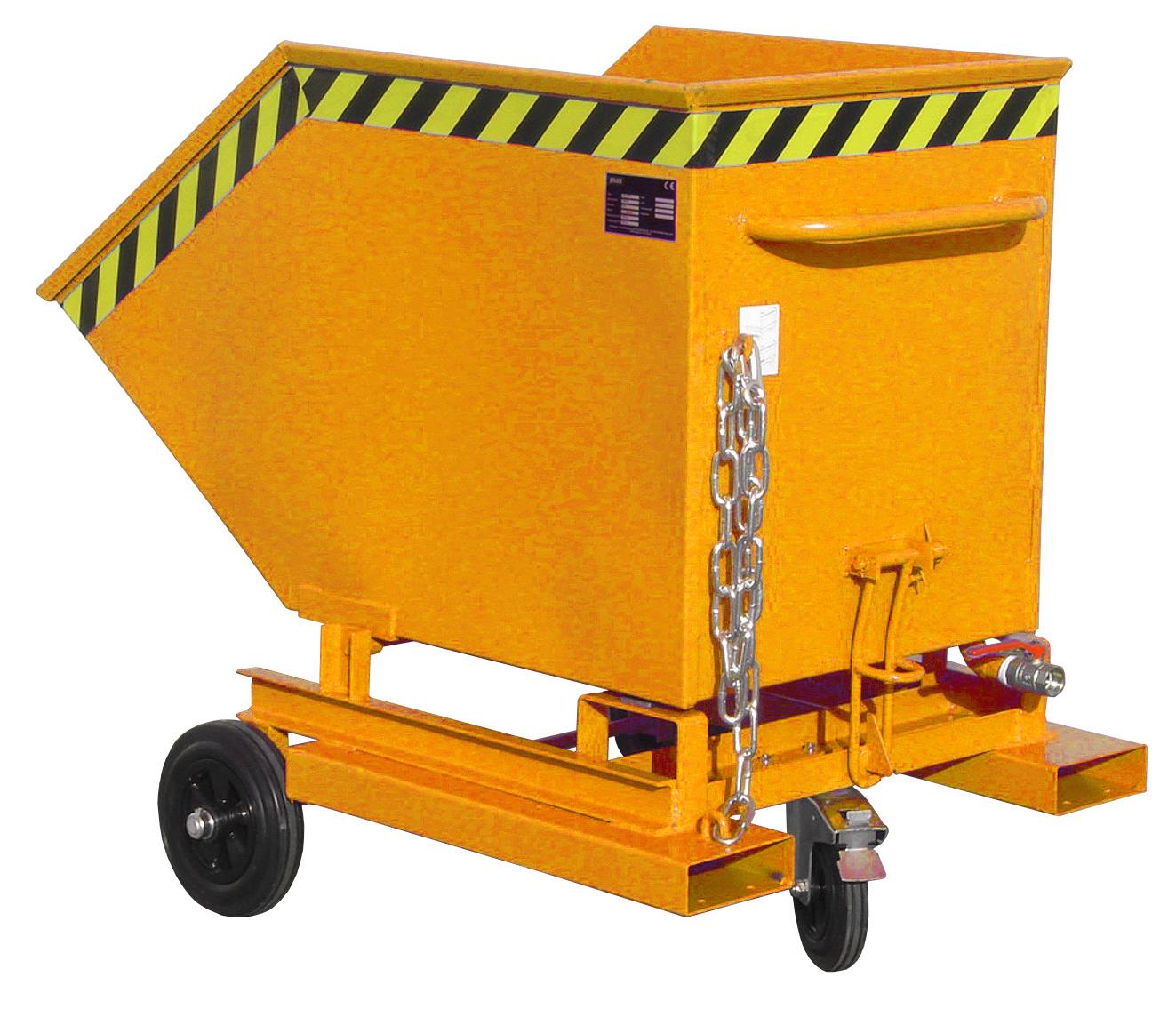 Späne-Kastenwagen SKW-ET 400 Liter 1320x900x1090mm RAL 2000 Gelborange