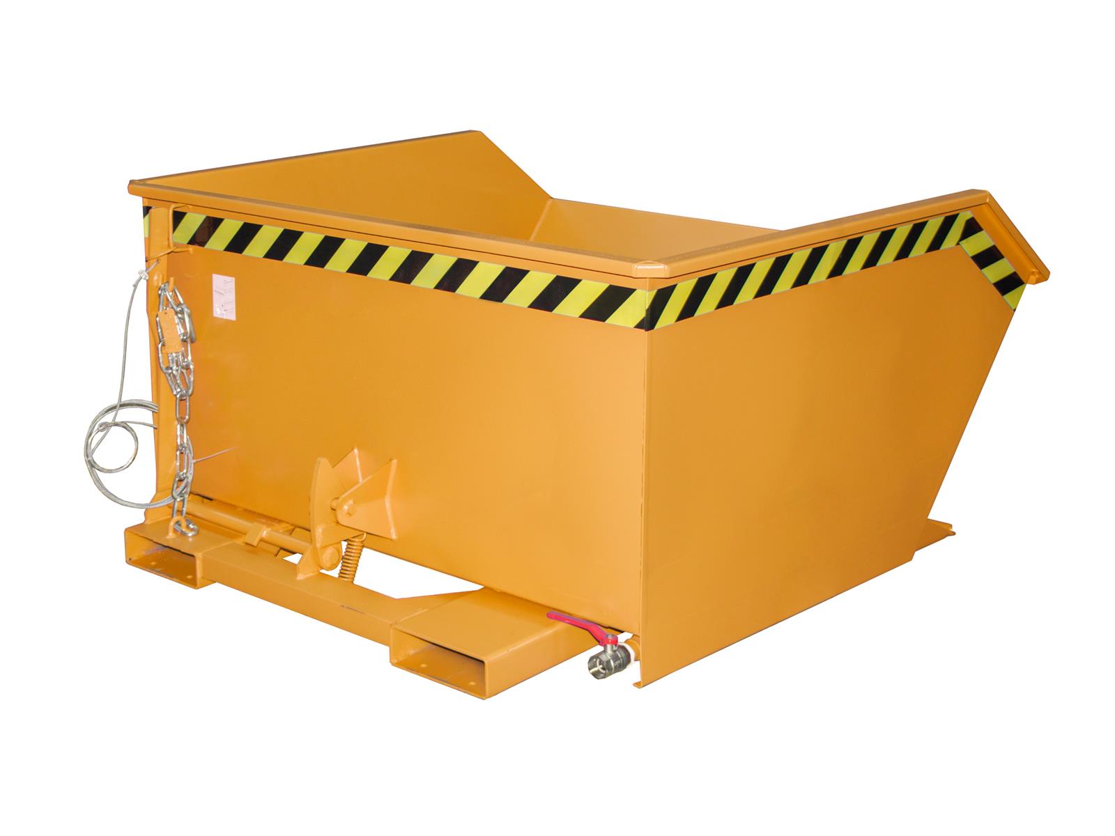 Spänebehälter SGU 75 0,75m³ 1440x1280x680mm RAL 2000 Gelborange