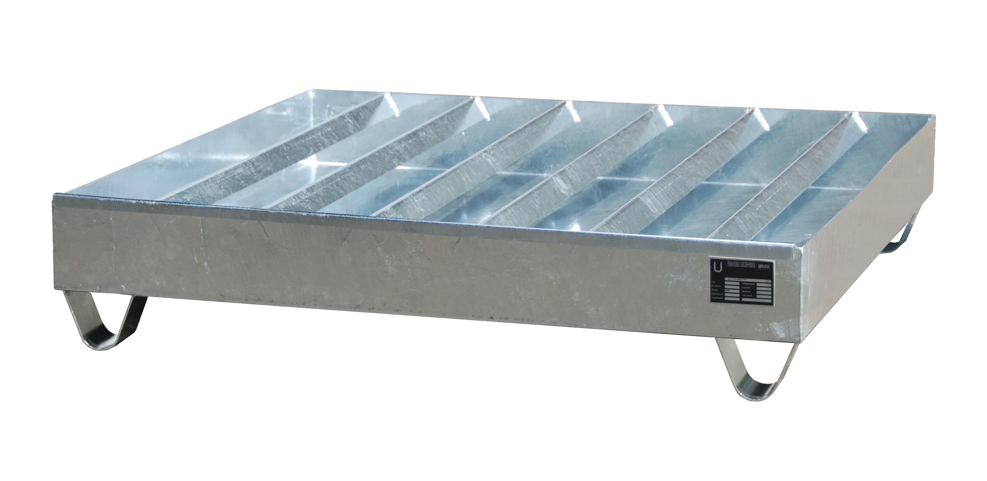 Profilwanne 1200x1200x285mm 230 Liter Typ PW 200-4 feuerverzinkt