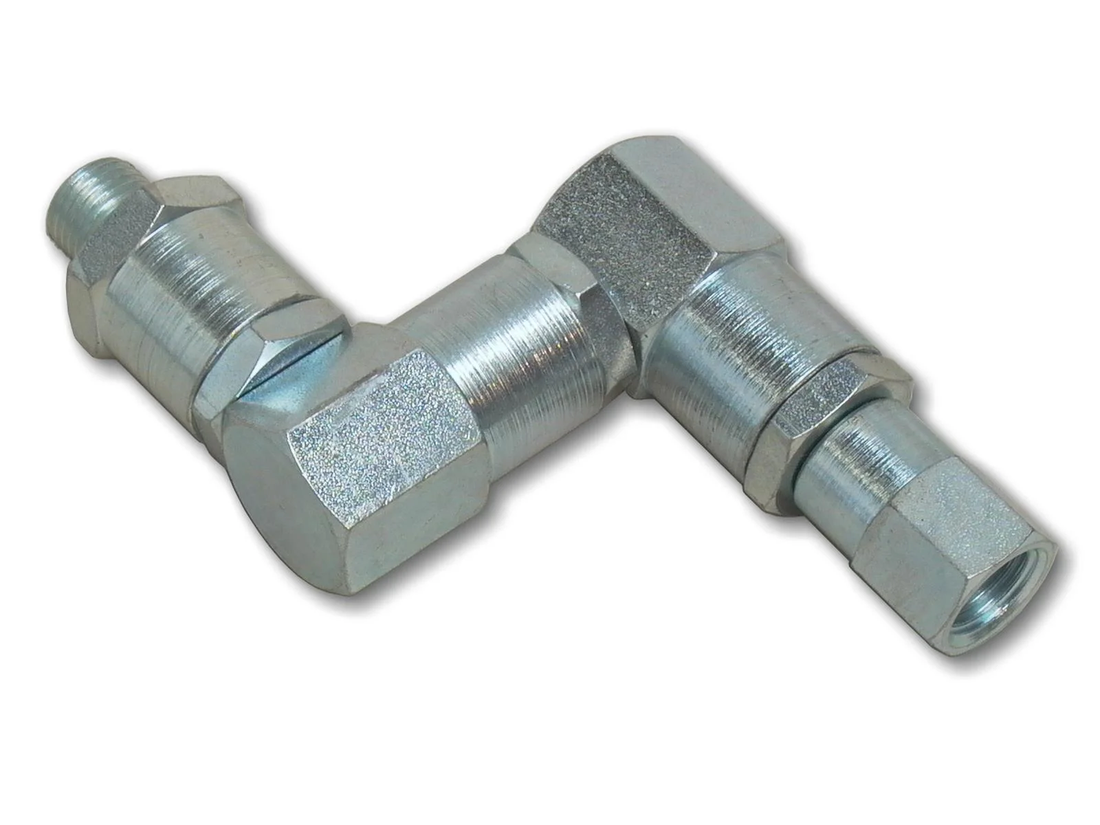 Snodo girevole multiassiale, per pistole di lubrificazione con filetto R1/4"