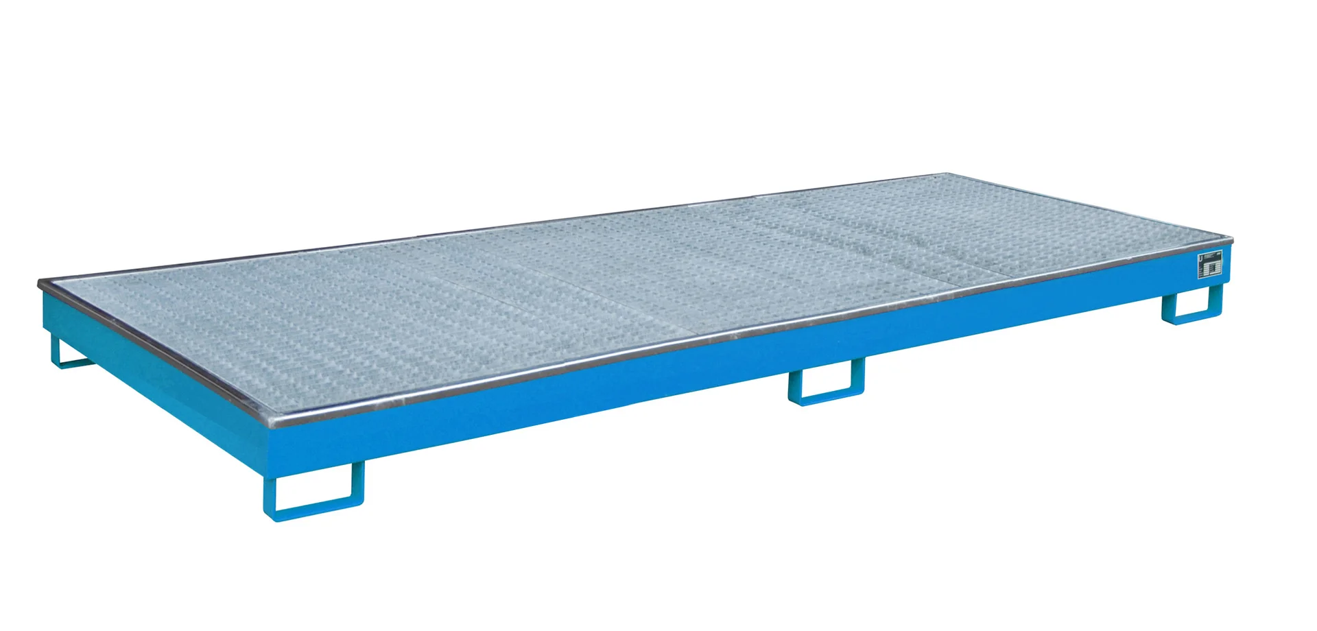 Shelf Tray 3265x1315x195mm 240 Liters with PE Insert and Grating 3300-1 RAL 5012 Light Blue 🌟