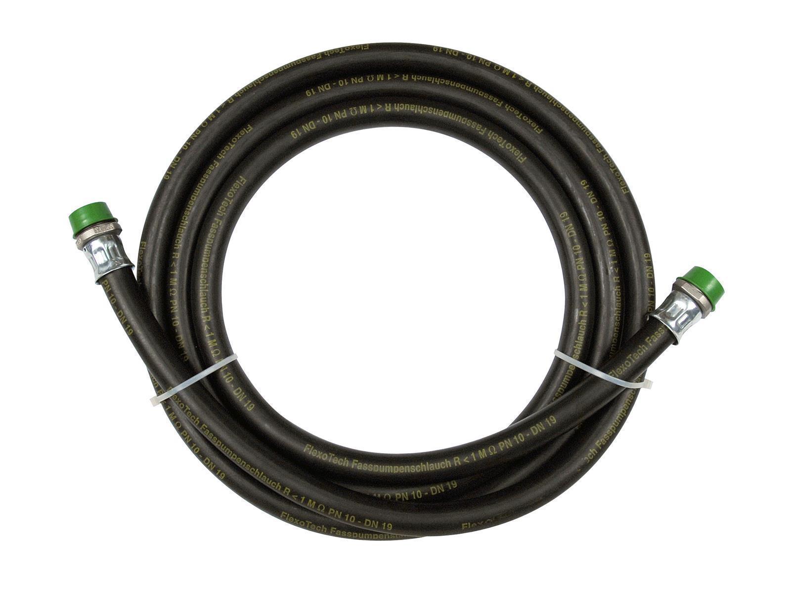 Zapfschlauch - Abgabeschlauch DN 19 x 4, G 1" AG, eingebunden Länge 4m Zapfschlauch 10m Einbindung 1" IG / 1" AG NW25