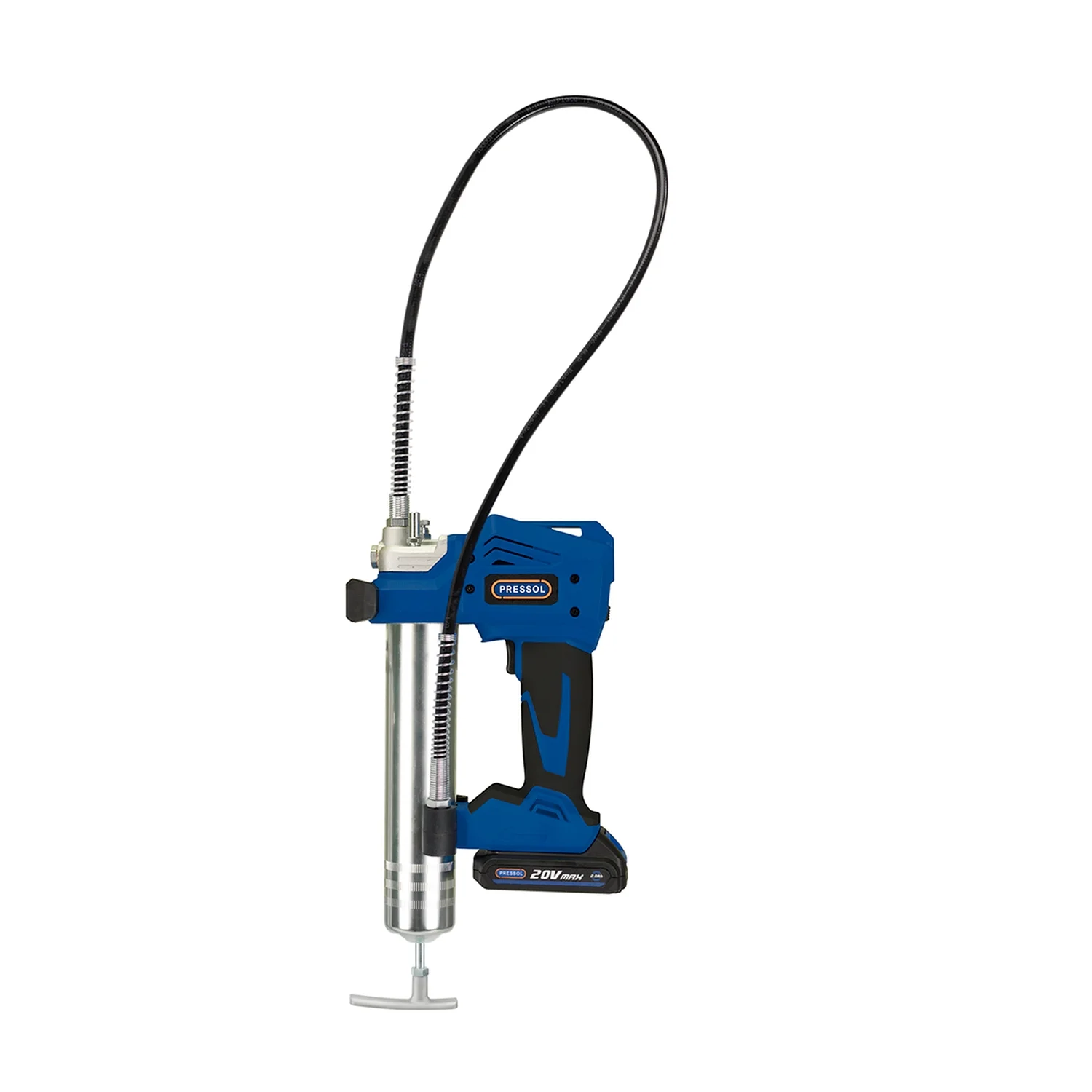 Battery-Powered Grease Gun for 400g Grease Cartridge with Accessories, 20 V by Pressol