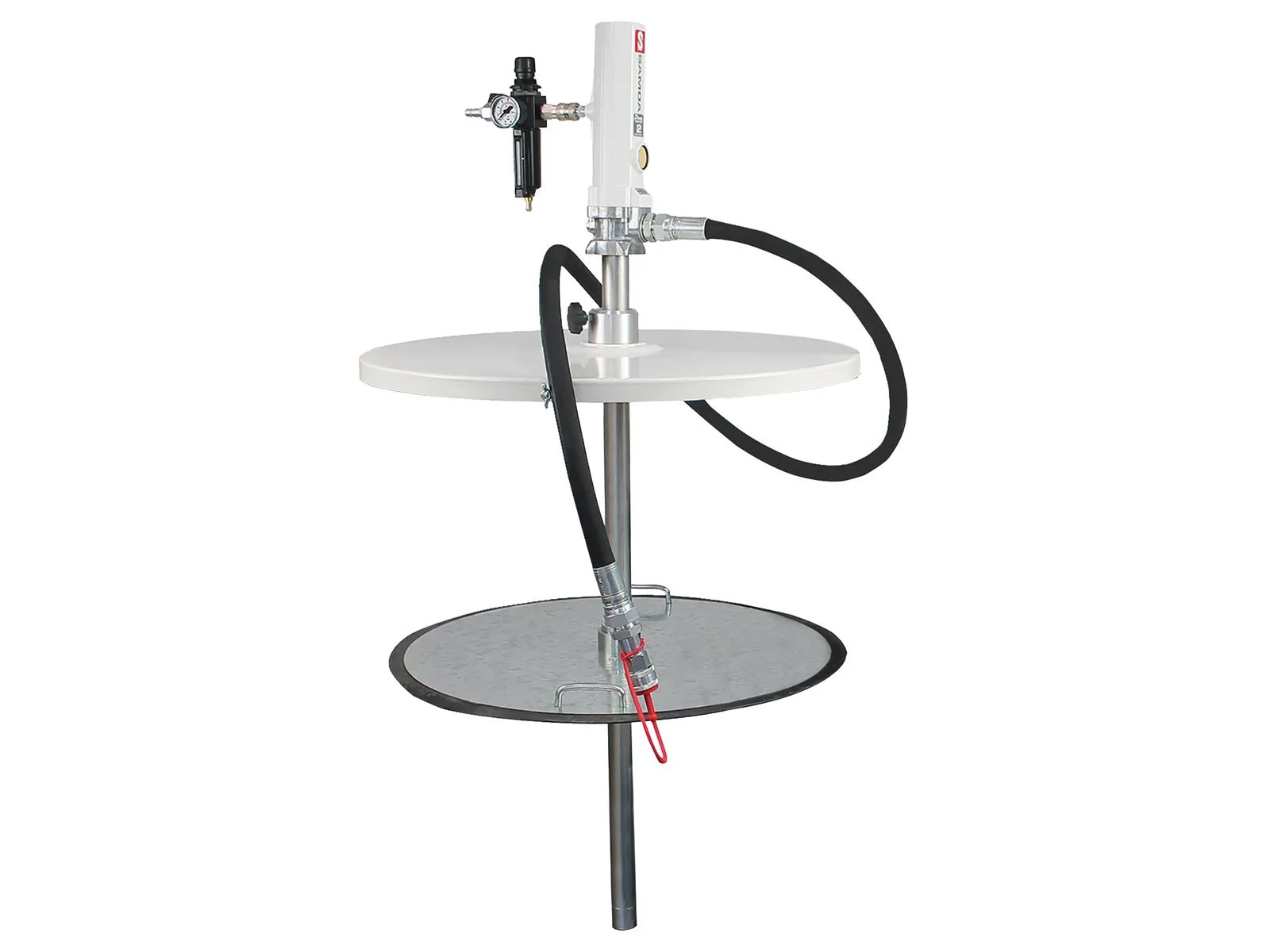 SAMOA Air-Operated Füllmeister DPZ-2/18-S, 3:1 Grease Filling Unit for Central Lubrication, NLGI 000 to 0, Stationary