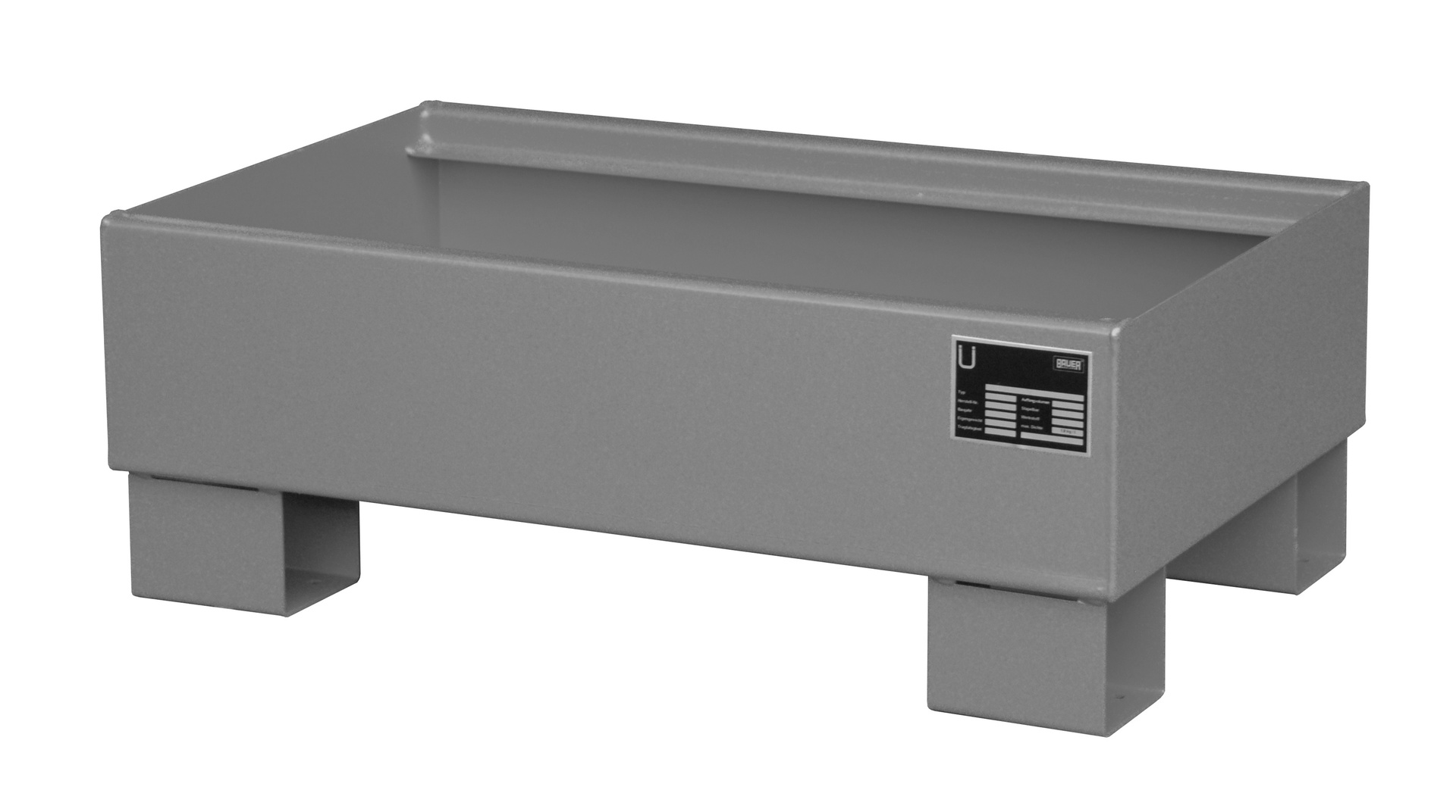 Auffangwanne Typ AW60 für Fässer ohne Gitterrost AW 60-1 RAL 7005 Mausgrau