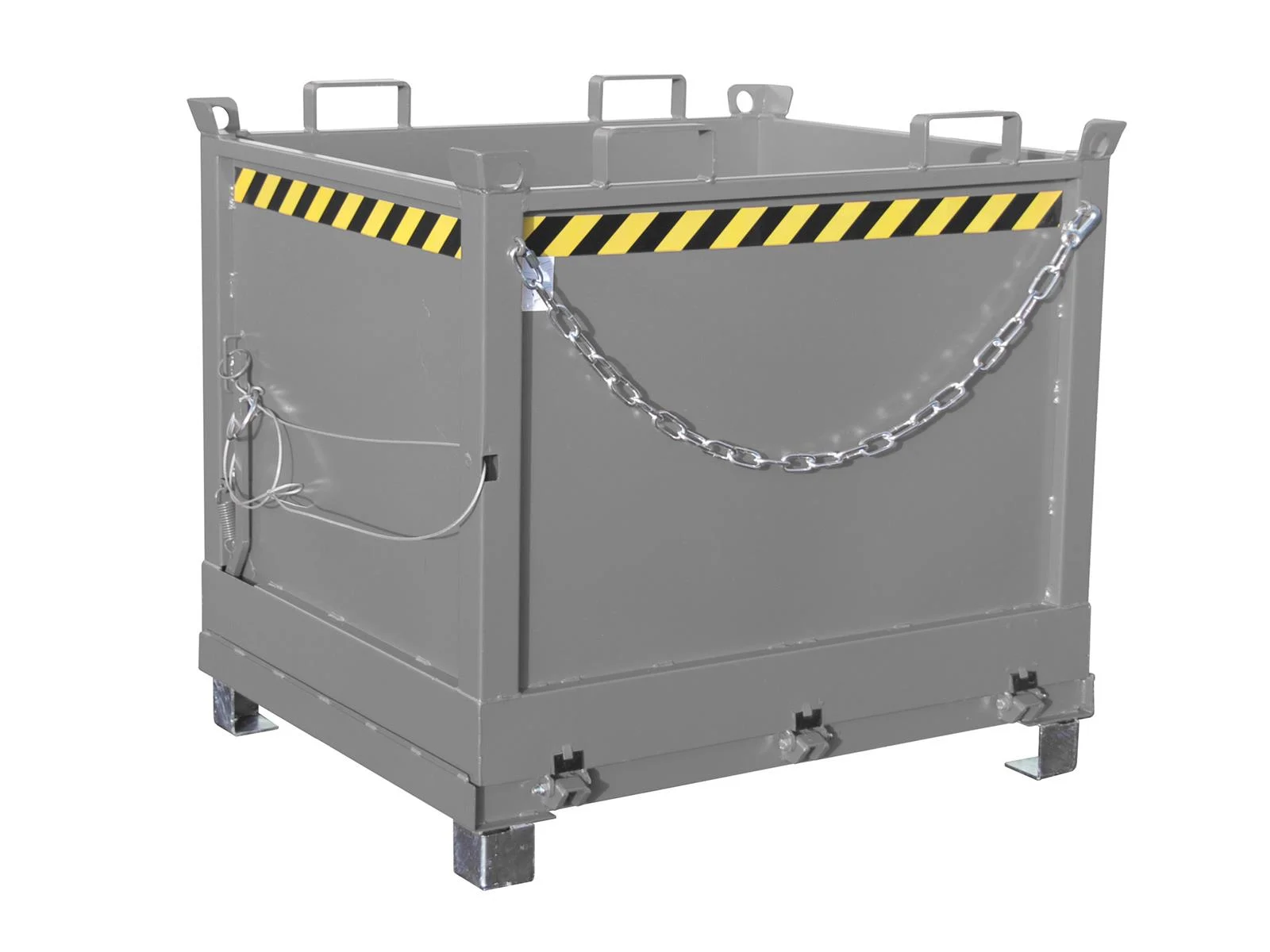 Klappbodenbehälter FB 1000 1,00m³ 1040x1245x1145mm RAL 7005 Mausgrau