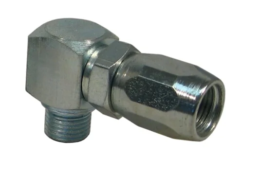 Adattatore angolare deluxe con giunto lineare per mandrino idraulico a 4 ganasce M10x1