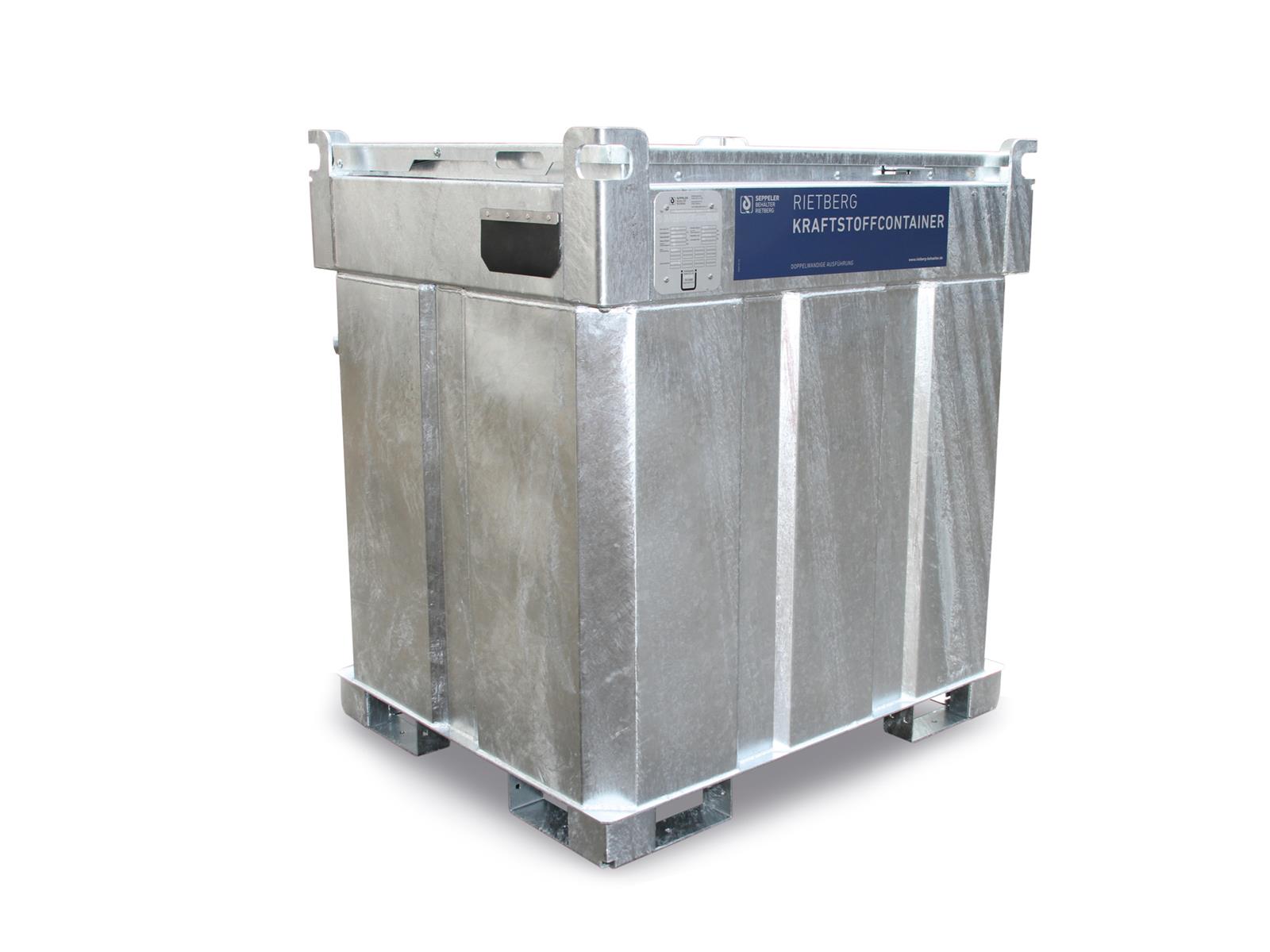 Dieseltank 1000l doppelwandig mit 12/24V Pumpe u. Zählwerk - Quadro-C Rietberg Dieseltank 1000l doppelwandig mit 12/24V Pumpe u. Zählwerk - Quadro-C Rietberg