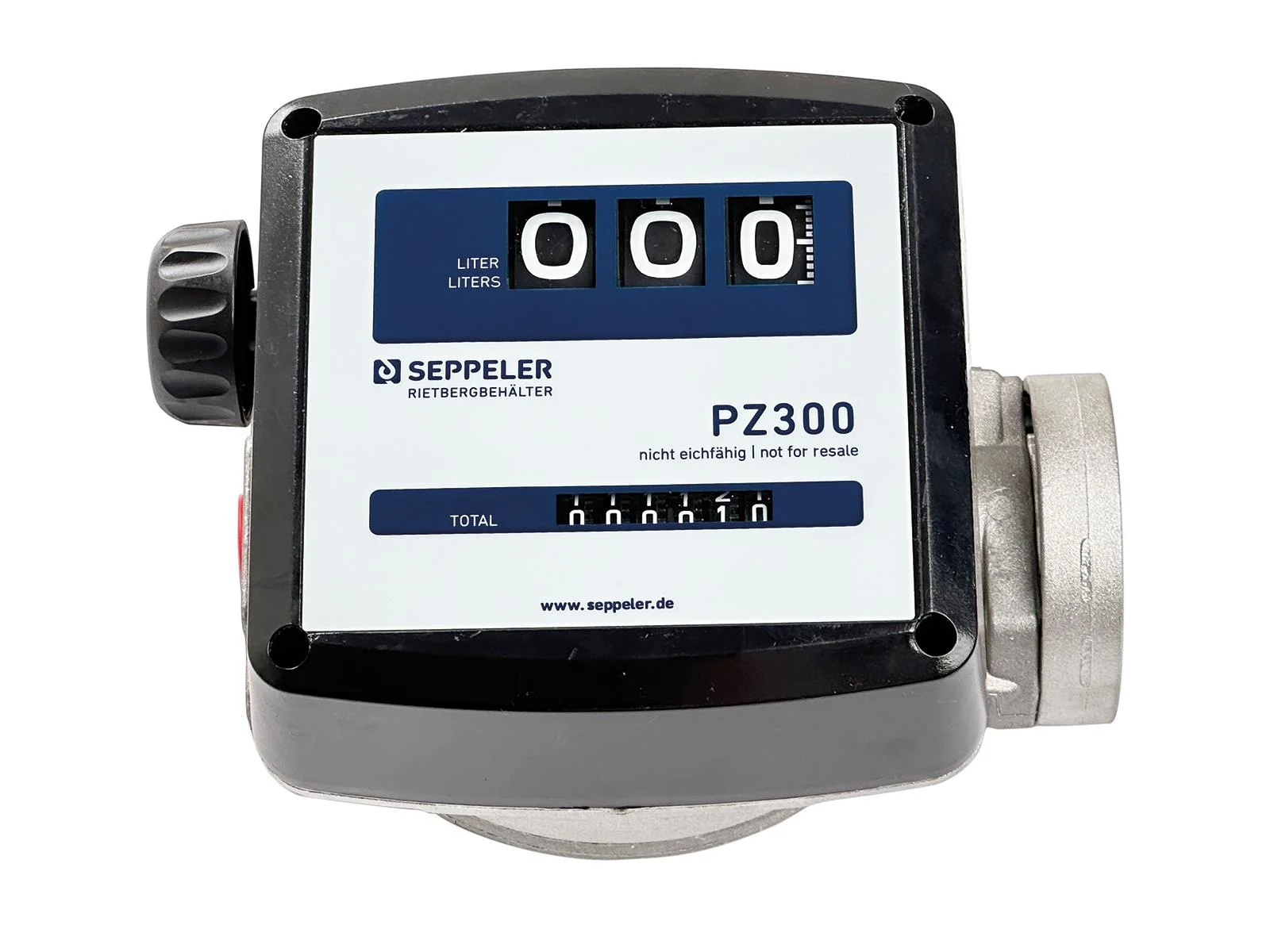 PZ300 - Contatore meccanico a rotolo, non omologabile - K33 - Piusi, Durchflussmesser, digitales Messinstrument, Treibstoffanzeige, beschriftete Anzeige, Seppeler PZ300