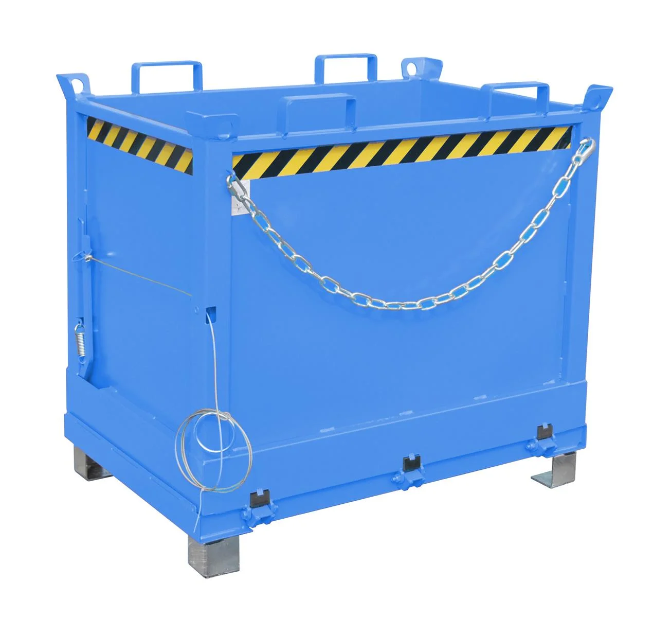 Folding Bottom Container FB 750 0.75m³ 840x1245x1145mm RAL 5012 Light Blue