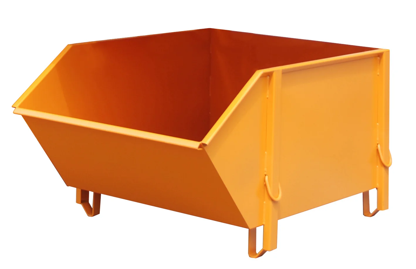 Construction Material Container BBG 100 1.00m³ 1515x1070x800mm RAL 2000 Yellow-Orange
