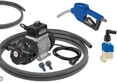 SAMOA Bluematic EMP-230V Basic CDS con contalitri, senza pistola, kit pompa AdBlue® 230 V, 400 W, max. 30 l/min, Dieselpumpe, Elektropumpe, Zapfpistole, Schlauchset, Kraftstofffilter