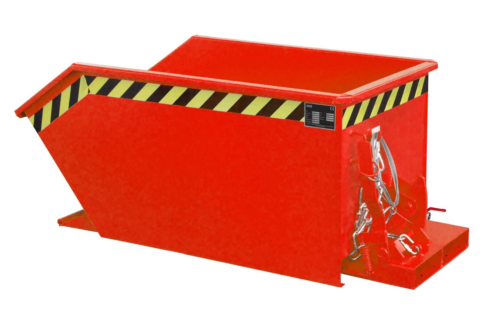 Spänebehälter SGU 30 0,30m³ 1440x680x580mm RAL 3000 Feuerrot