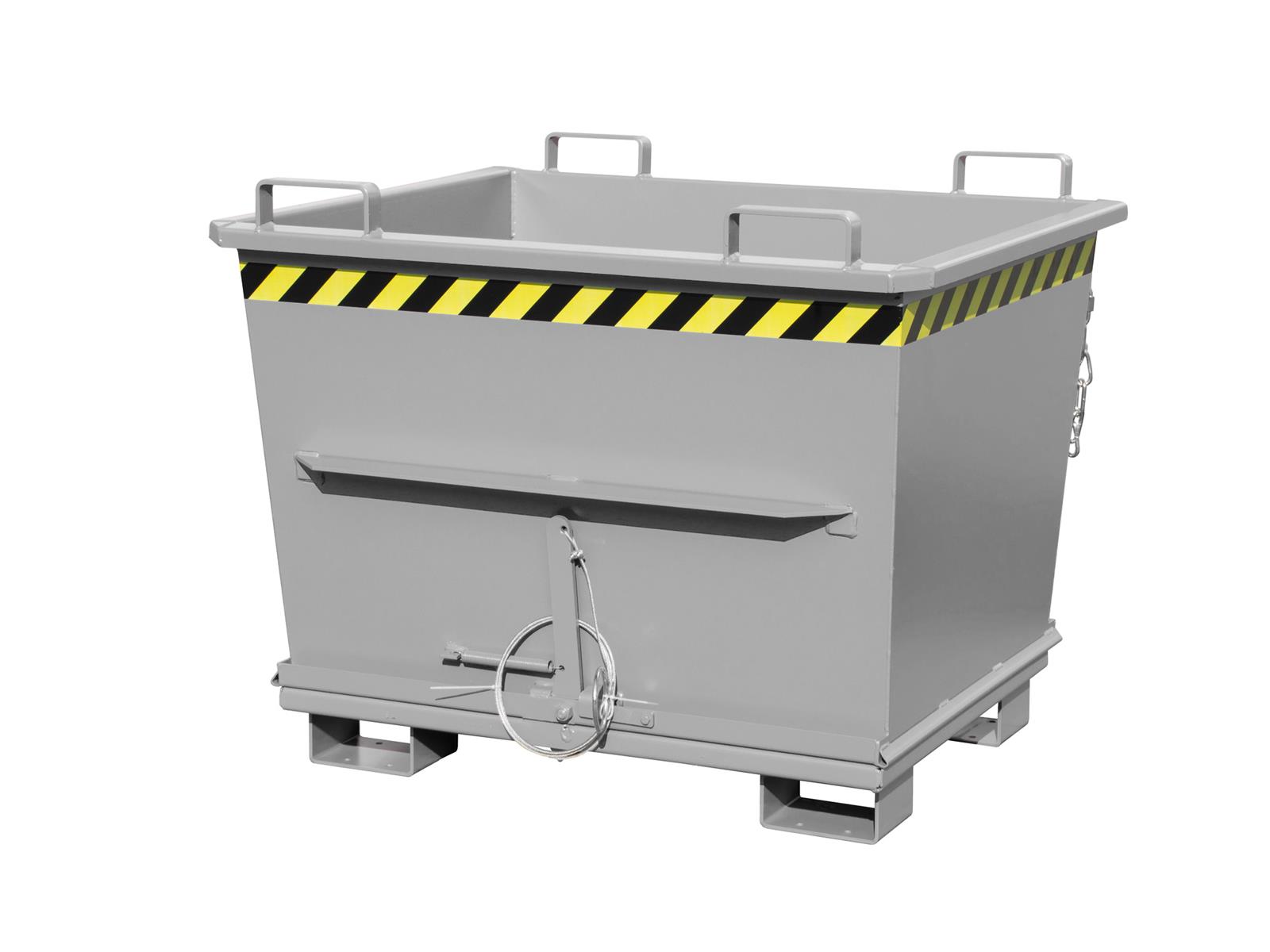 Klappbodenbehälter BKB 700 0,70m³ 1040x1200x970mm RAL 7005 Mausgrau