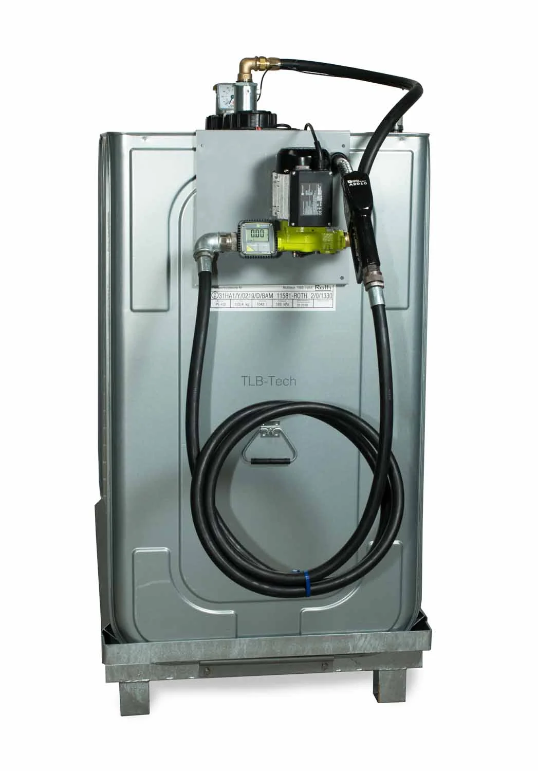 Punto di rifornimento per cortile - SISTEMA - Horn - 1500 litri - Impianto di rifornimento diesel con contatore digitale