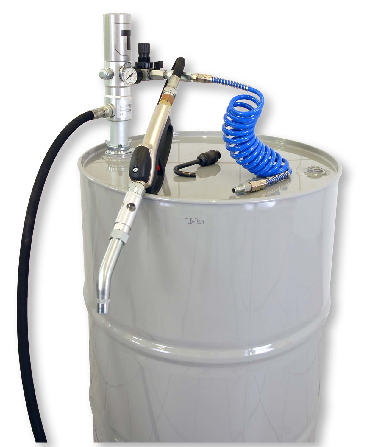 Druckluftpumpen-Set TECPUMP DP16 eco Übersetzungsverhältnis 1:1 Druckluftpumpen-Set TECPUMP DP36 eco Übersetzungsverhältnis 3:1
