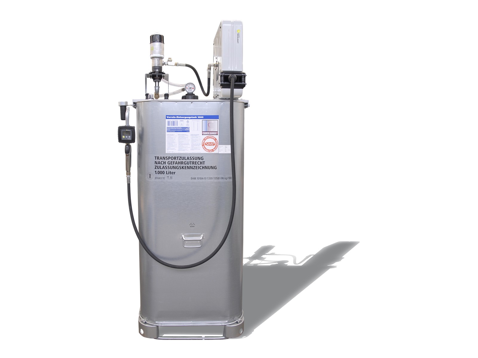 Tankkompaktanlage pneumatisch 1000 l, nicht eichfähig mit Schlauchtrommel eco Tankkompaktanlage pneumatisch 1000 l, nicht eichfähig mit Schlauchtrommel eco
