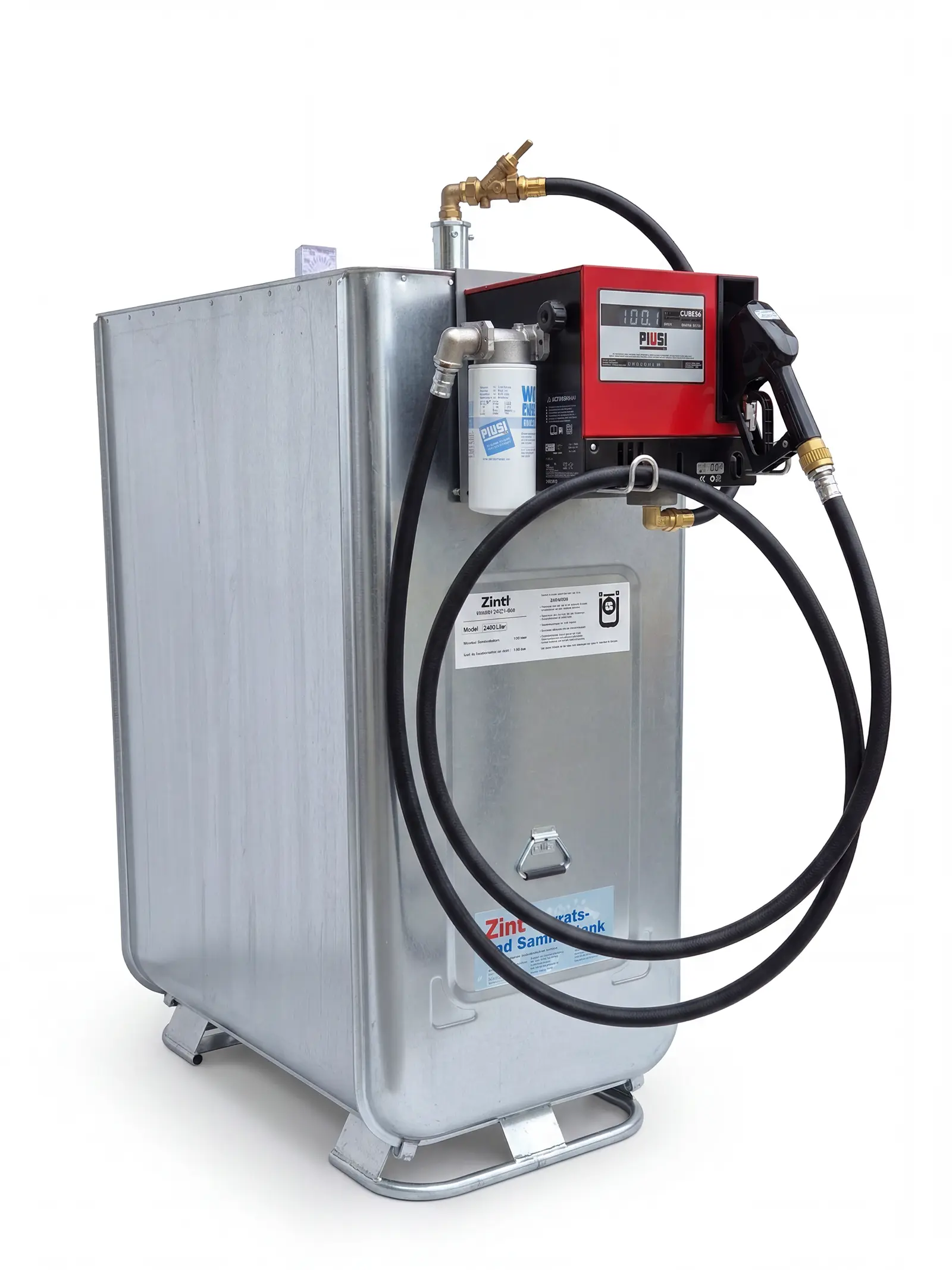 Hoftankstelle Komplettsystem 1000L mit Dieselpumpe & Filter