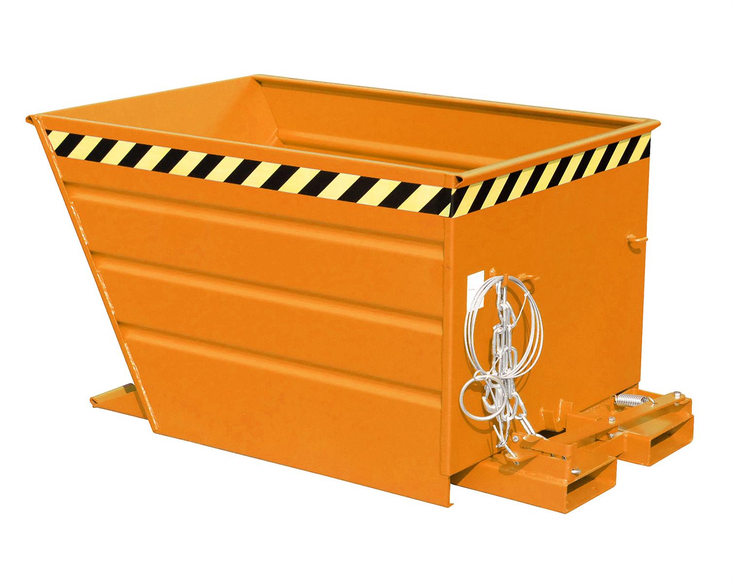 Kippbehälter VG 900 0,90m³ 1370x1200x730mm RAL 2000 Gelborange