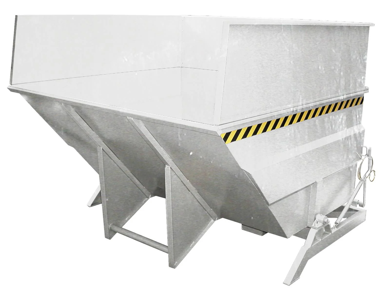 Kippbehälter BKC 500 5m³ 2310x2280x1740mm Großraumbehälter RAL 7005 Mausgrau