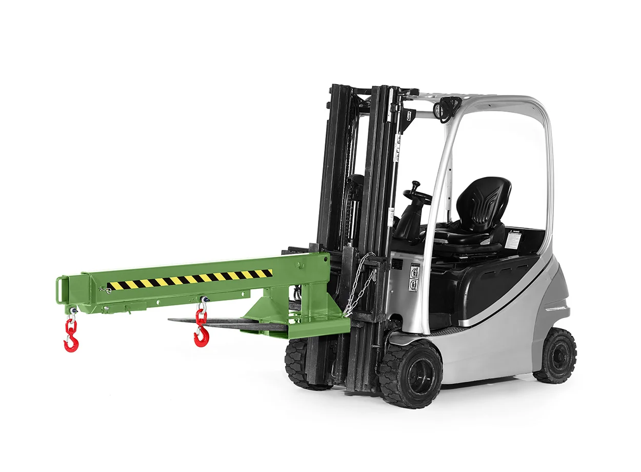 Braccio di gru tipo RKA per carrelli elevatori RKA3, RAL 6011 verde reseda