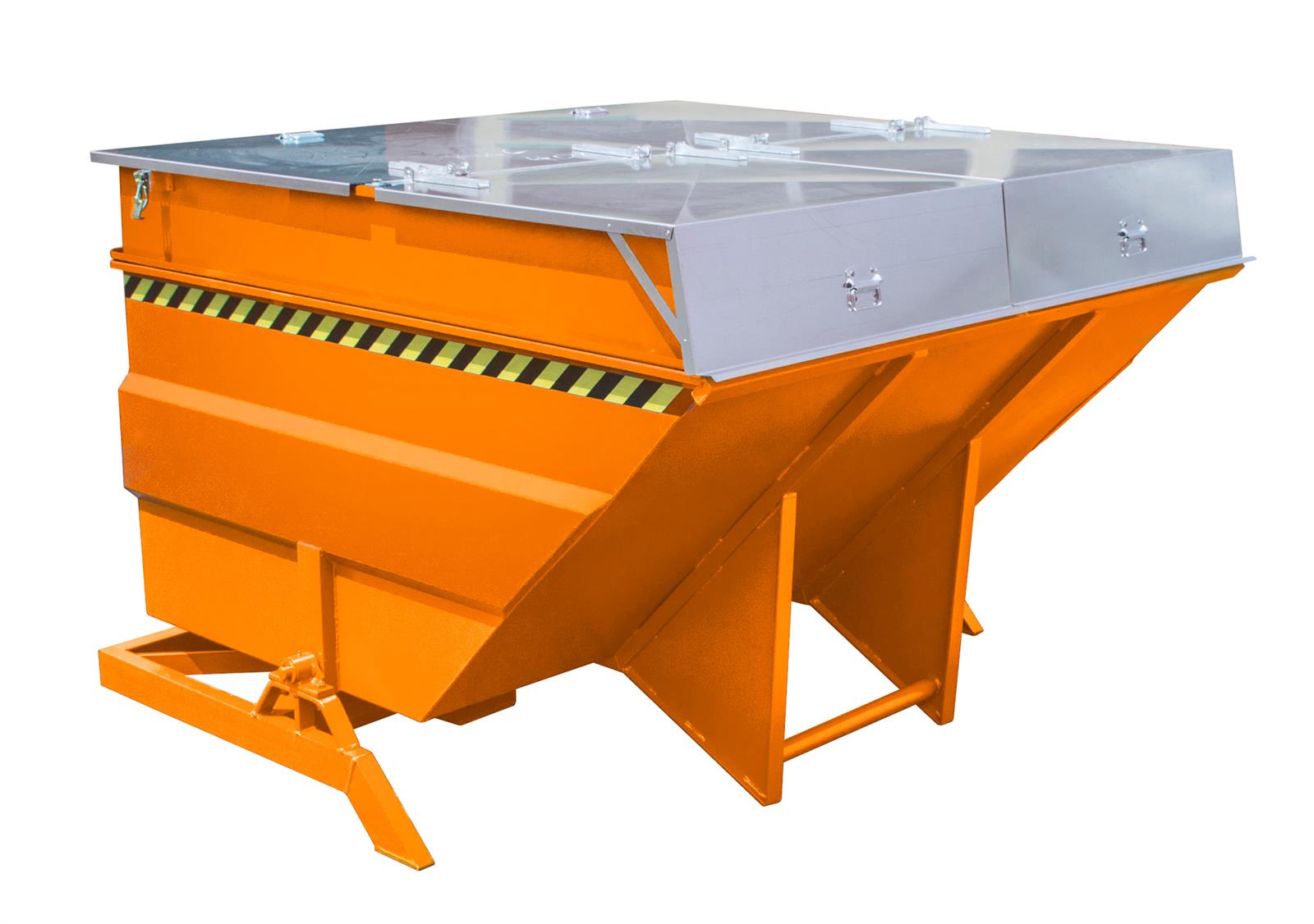 Kippbehälter BKC 400 4m³ 2310x2280x1480mm Großraumbehälter RAL 2000 Gelborange
