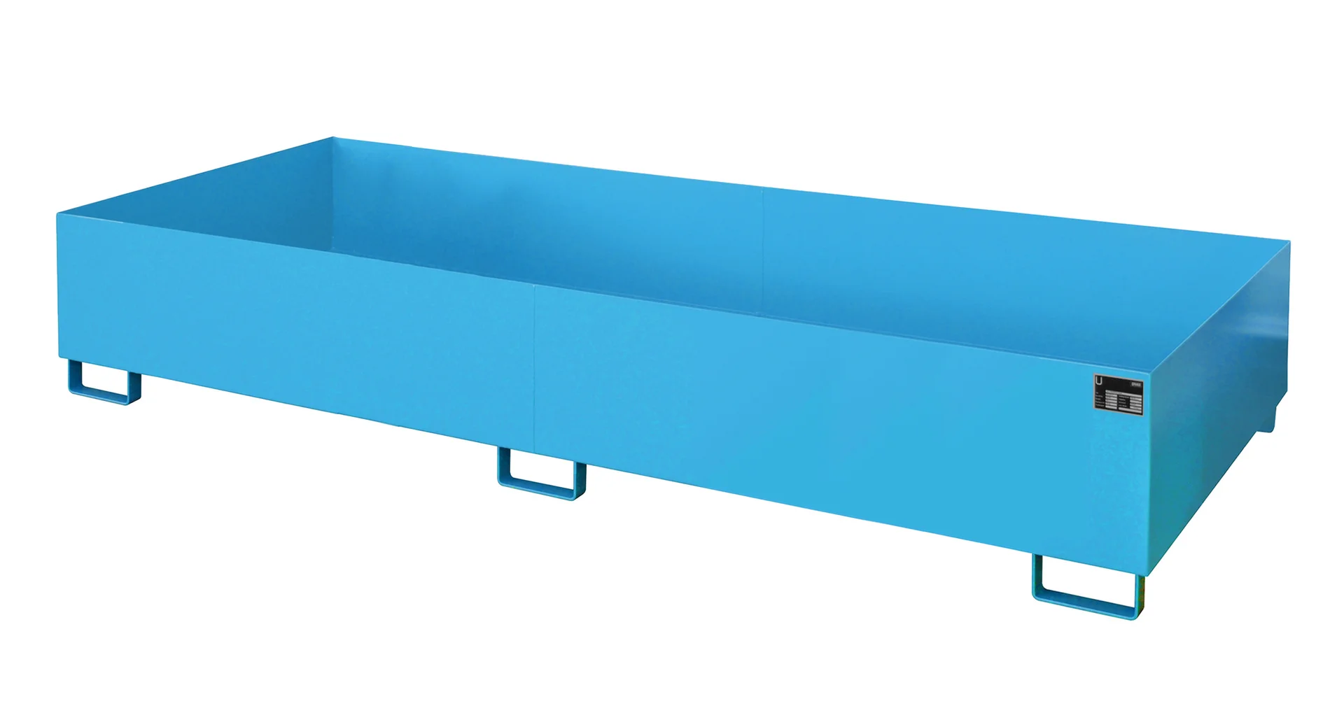 Regalwannen 3250x1300x380mm 1000 Liter RAL 5012 Lichtblau
