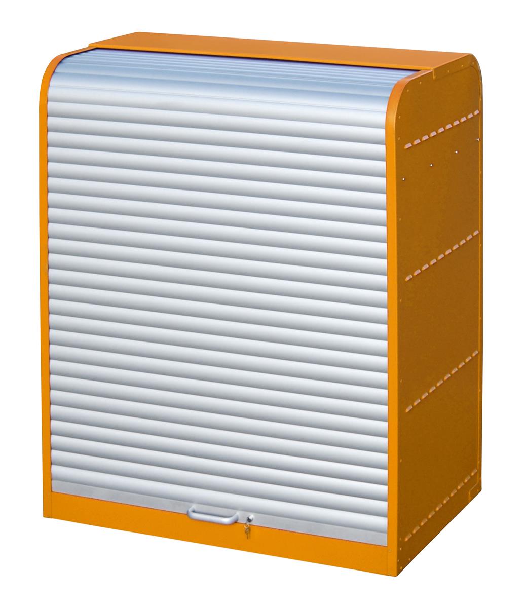 Gefahrstoff-Rolladenschrank RSG-4 1300x870x1610mm RAL 2000 Gelborange