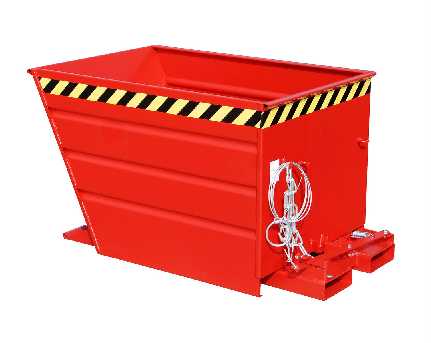 Kippbehälter VG 550 0,55m³ 1370x800x730mm RAL 3000 Feuerrot