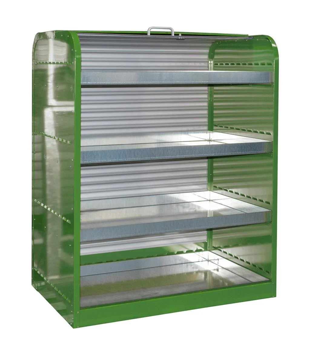 Hazardous Material Roller Shutter Cabinet RSG-4 1300x870x1610mm RAL 6011 Reseda Green 🌿