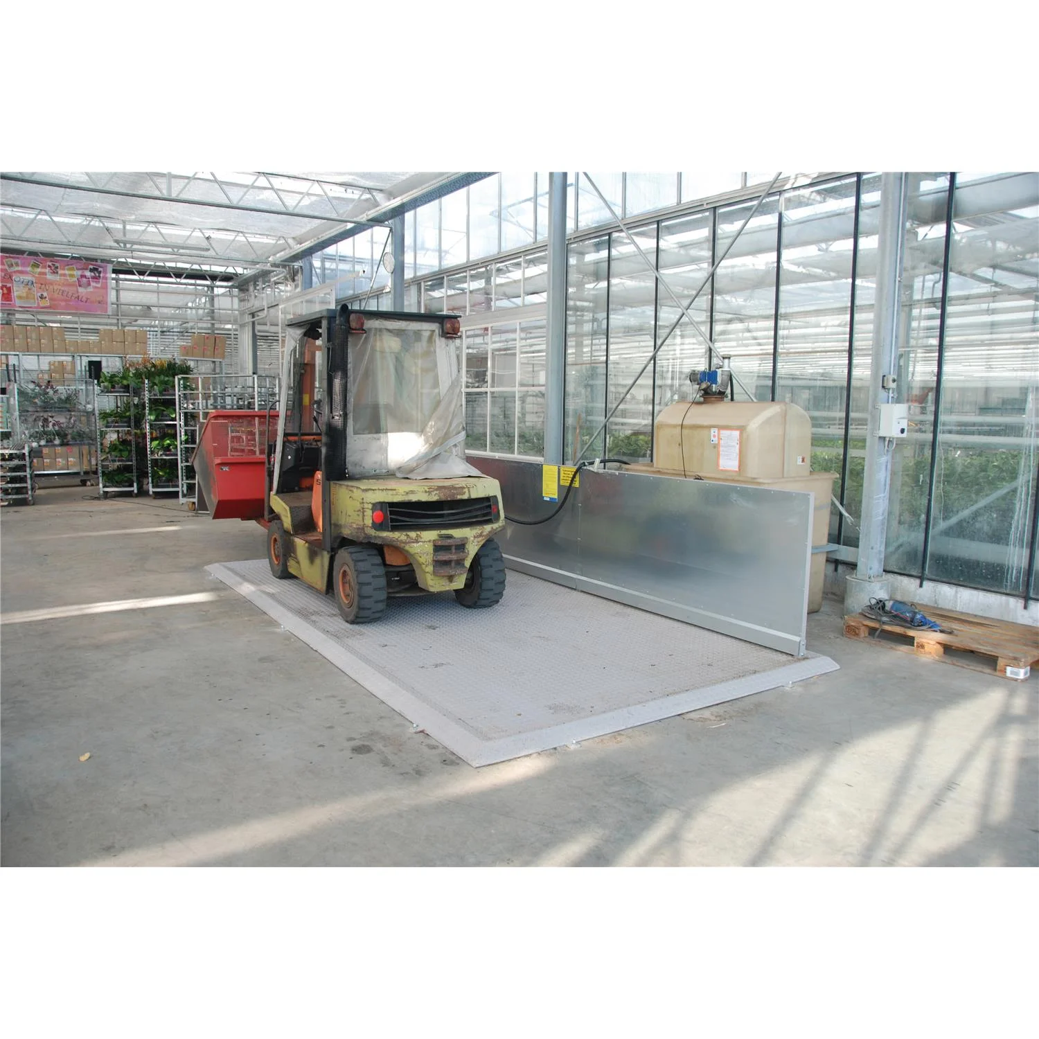 Postazione di riempimento Tipo KPS - Installazione sotto tettoia - Postazione di scarico, Gabelstapler, Gabelstapler Innenbereich, Schaufelanhänger, Lagerhalle, Industrie