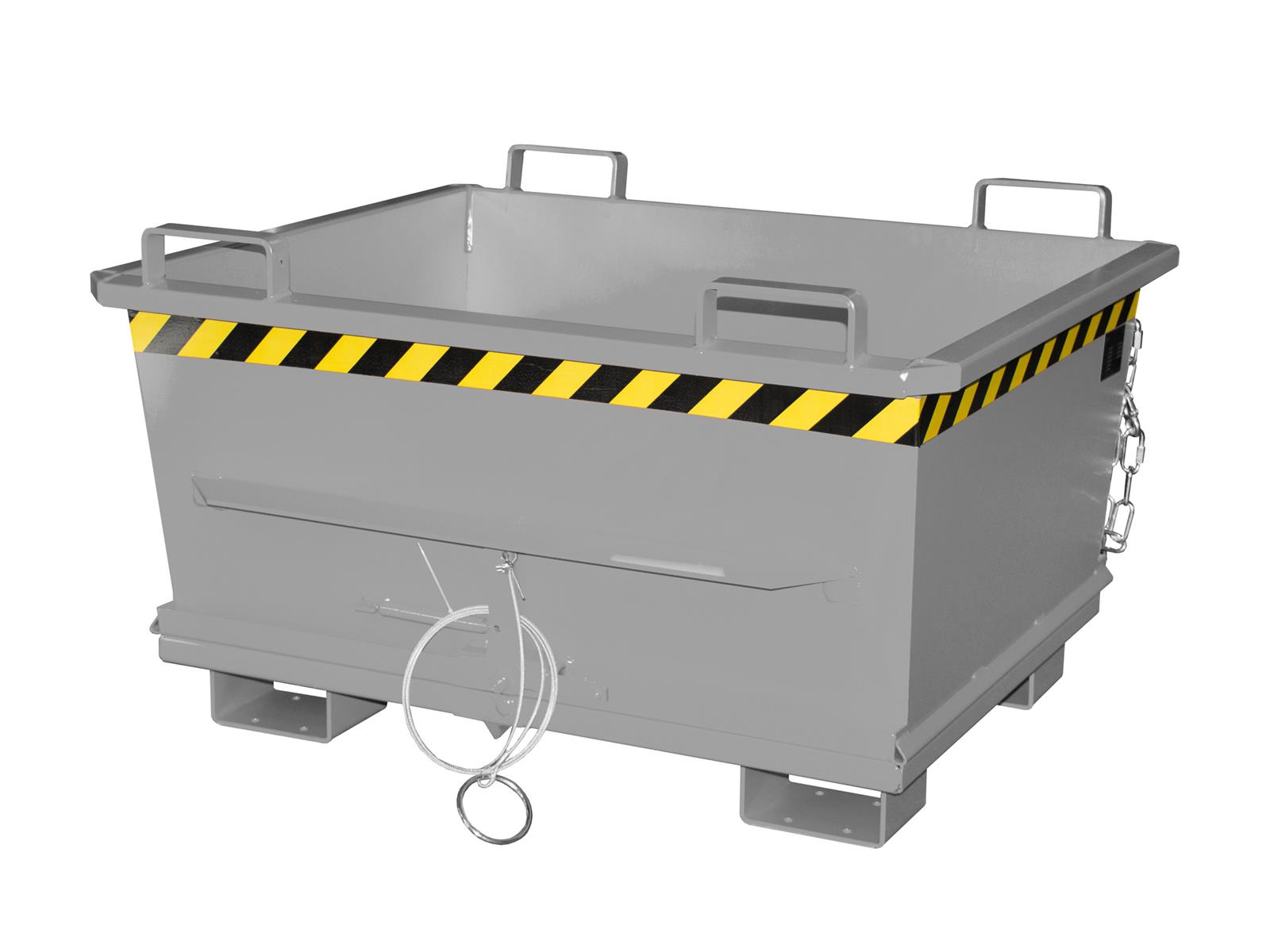 Klappbodenbehälter BKB 500 0,50m³ 1040x1200x715mm RAL 7005 Mausgrau