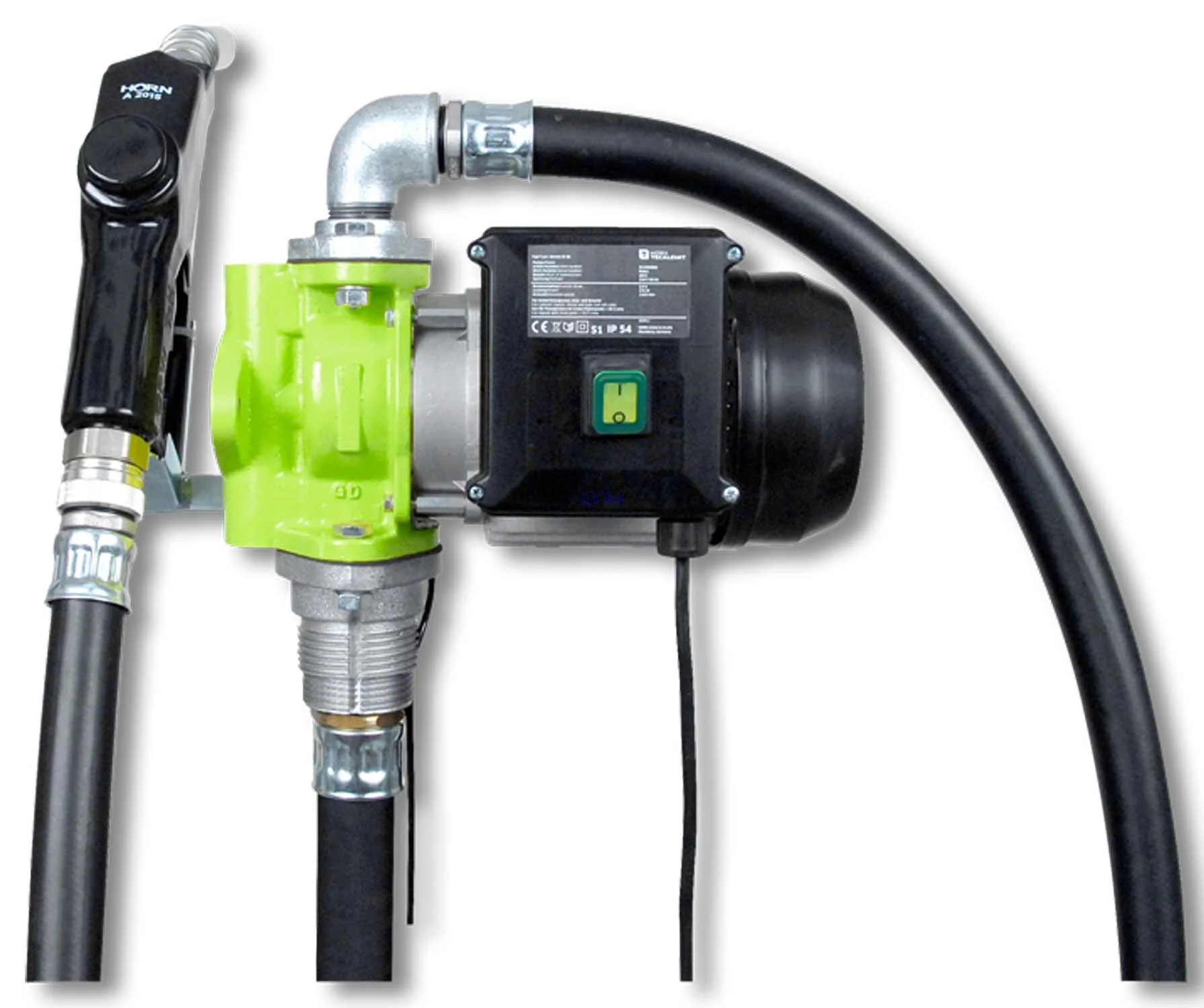 Pompa elettrica HORNET W80, set con valvola erogatrice automatica, pompa diesel Horn