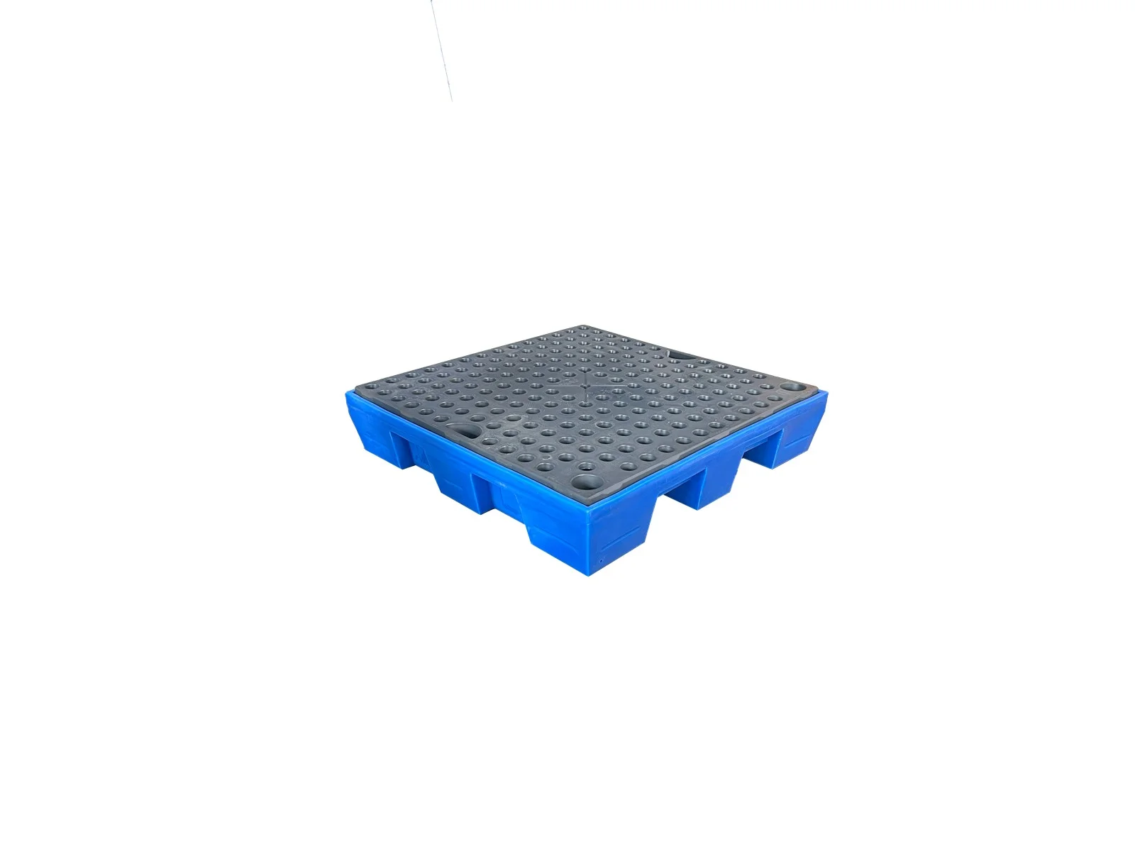 Spill containment pallet for 4 drums with grating – 220 liters made of HDPE