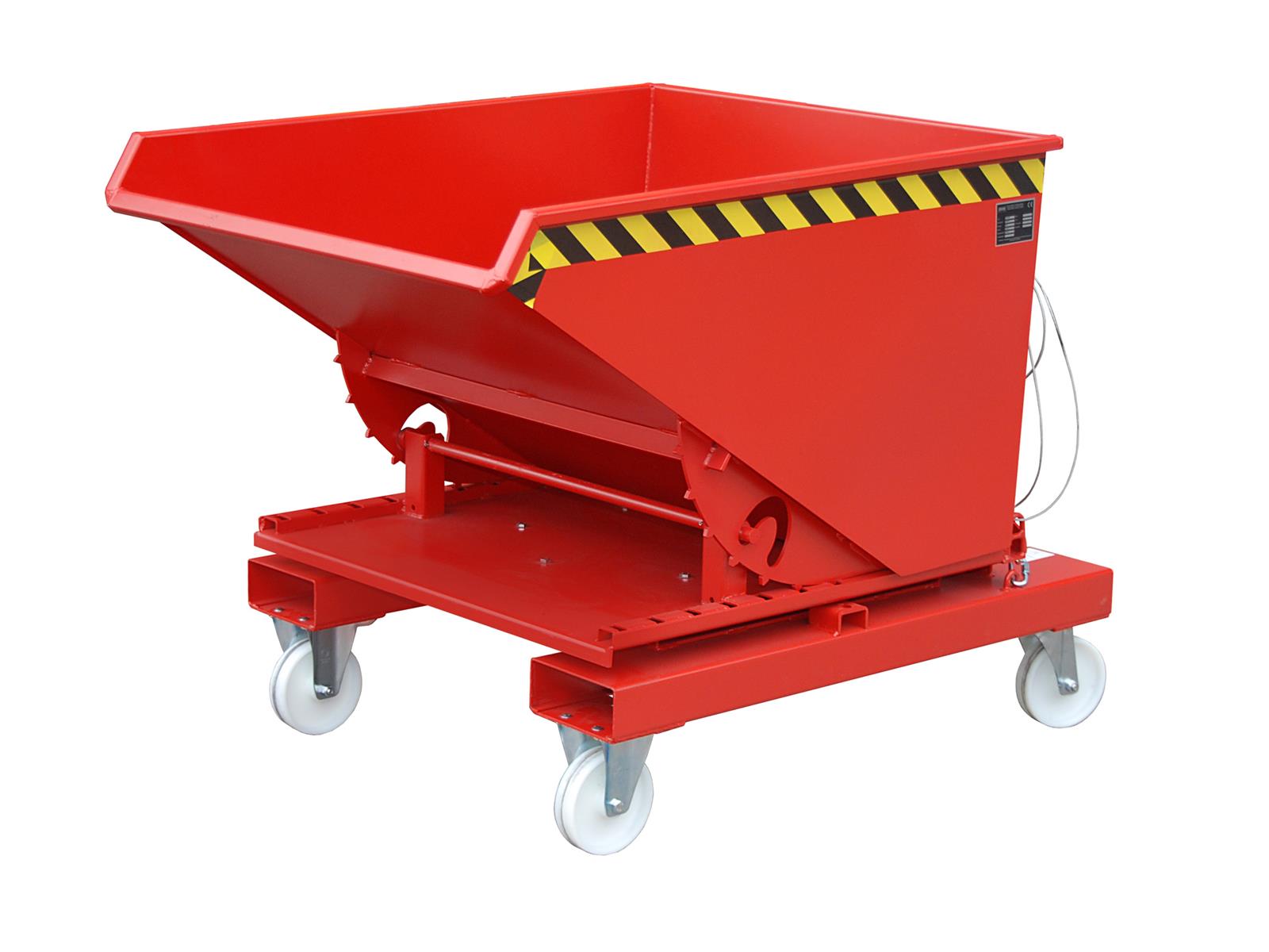 Tipping Container 3S 600 0.60m³ 1460x1070x890mm RAL 3000 Flame Red
