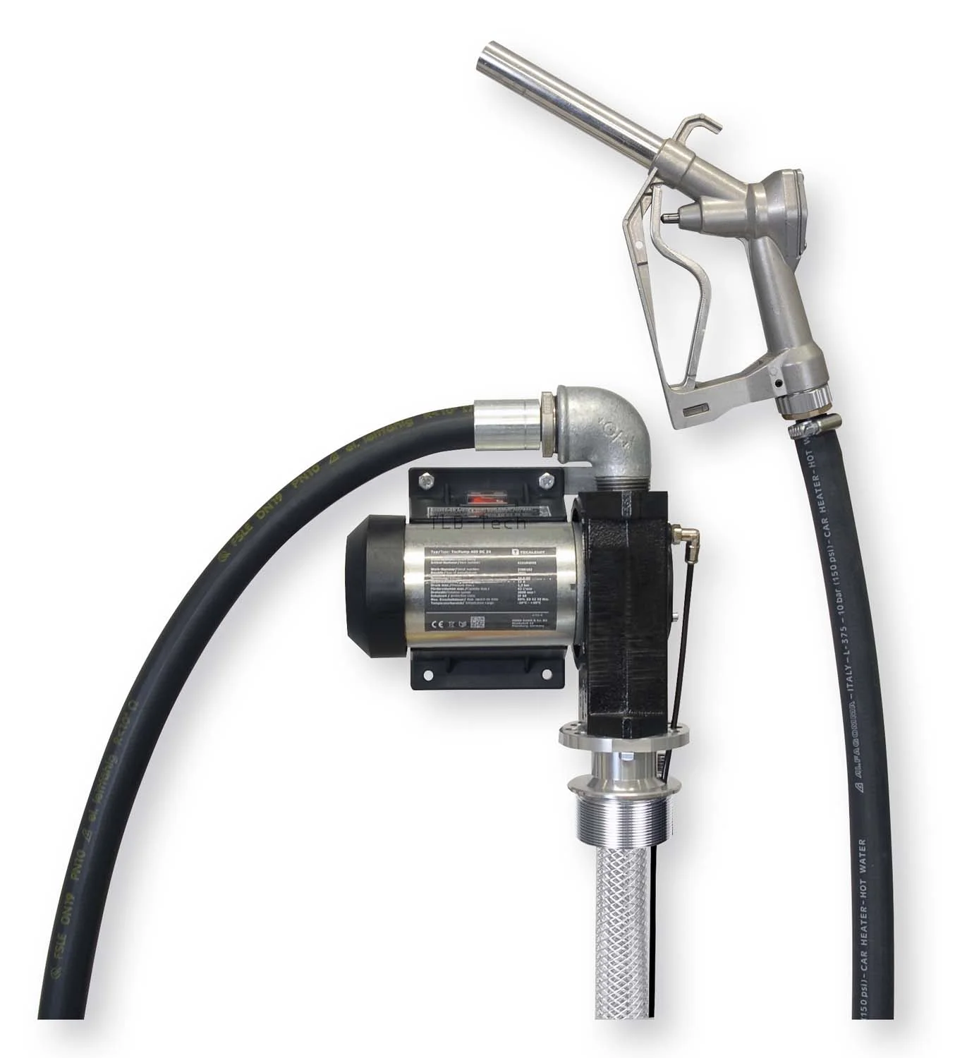 Pompa elettrica TecPump 400 DC 12V ECO, set da 4 m di tubo di mandata