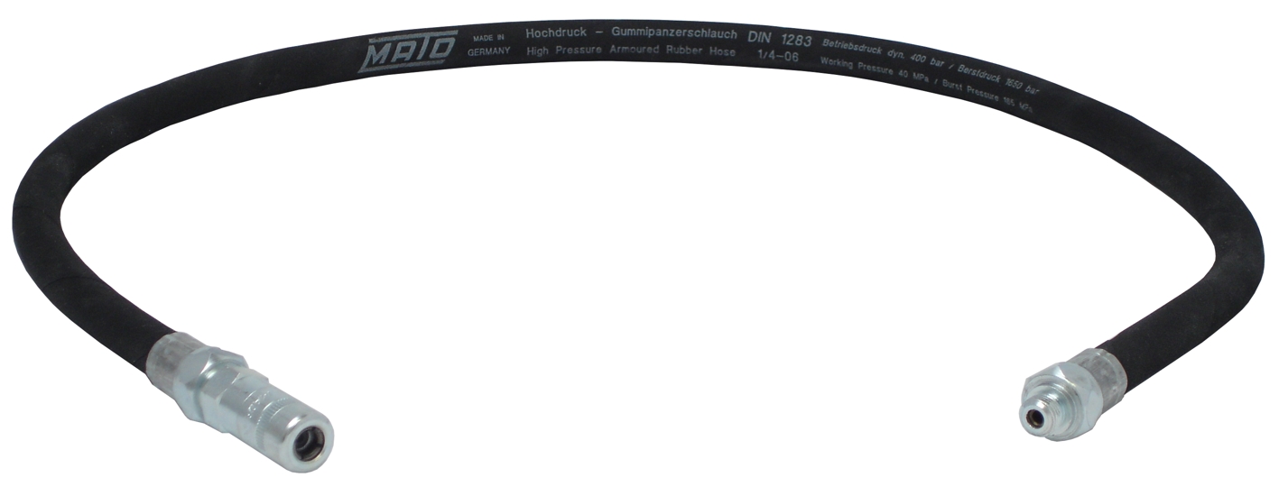 Hochdruck-Gummipanzerschlauch RH-75C für Akku-Fettpresse 14.4-S + LS Hochdruck-Gummipanzerschlauch RH-75C für Akku-Fettpresse 14.4-S + LS