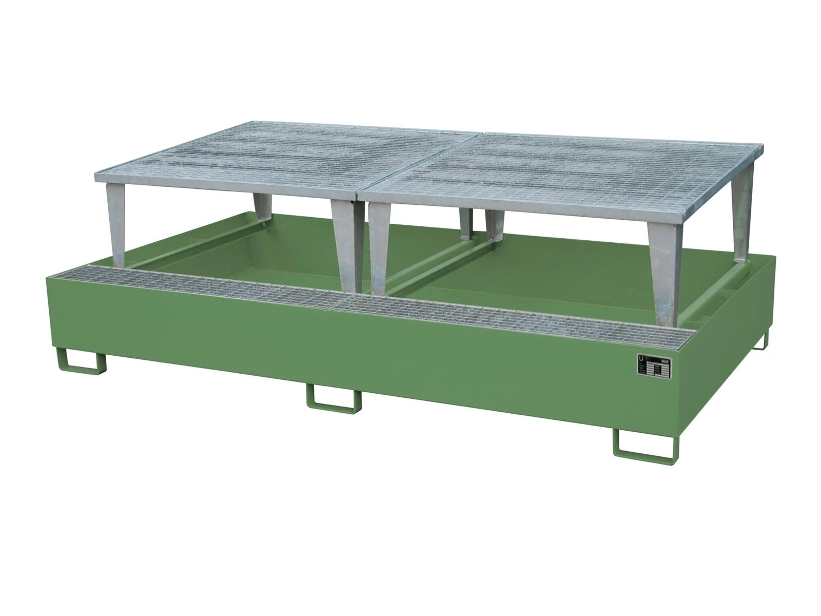 Collection Tray 2650x1460x863mm 1000 Liters Type AWA Painted AWA 1000-2 RAL 6011 Reseda Green 🌿