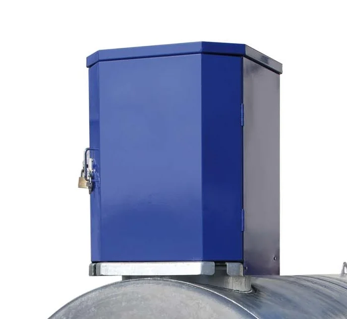 Armadio a due ante grande, blaues Regal, sperrbarer Schrank, Metallbox, industrieller Schrank, rechteckige Box