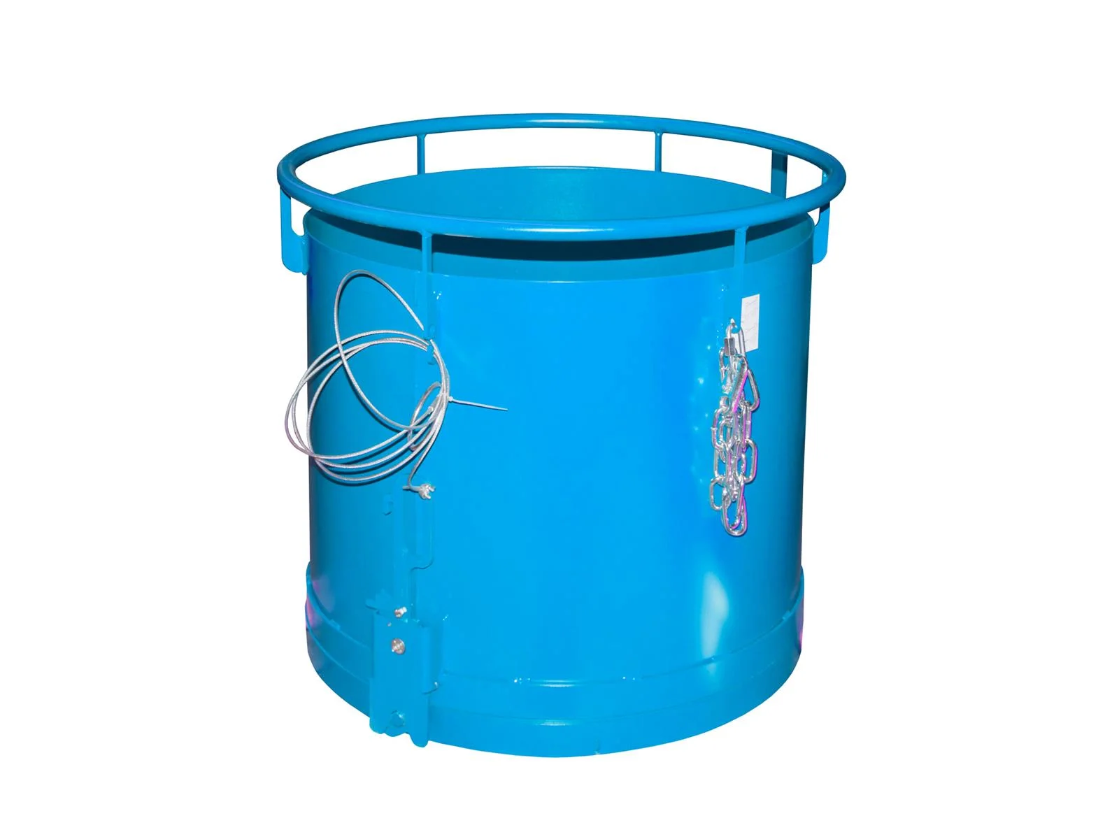Contenitore rotondo RB 300 0,30 m³ 865 × 775 mm RAL 5012 azzurro chiaro