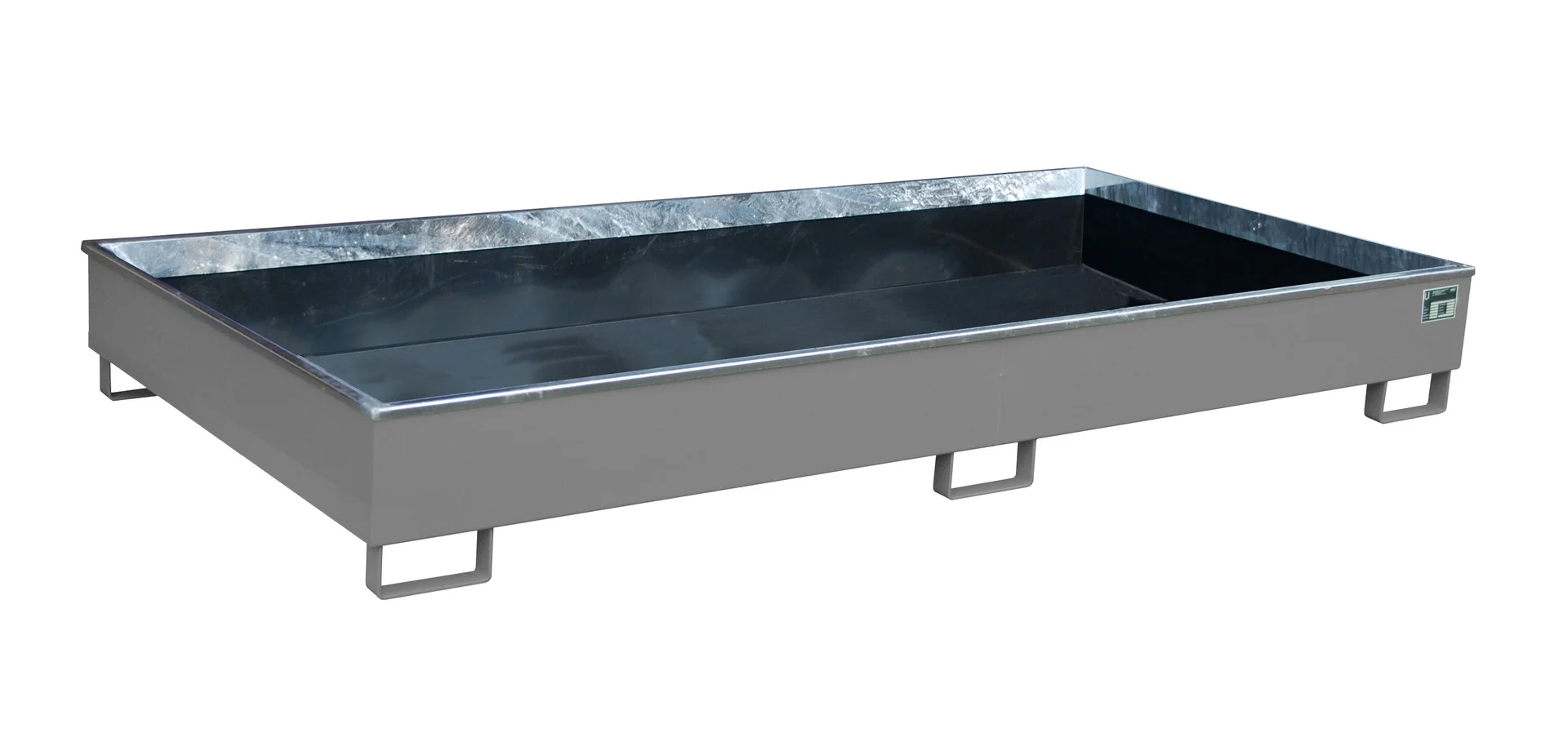 Regalwannen 2665x1315x305mm 540 Liter mit PE-Einsatz RAL 7005 Mausgrau