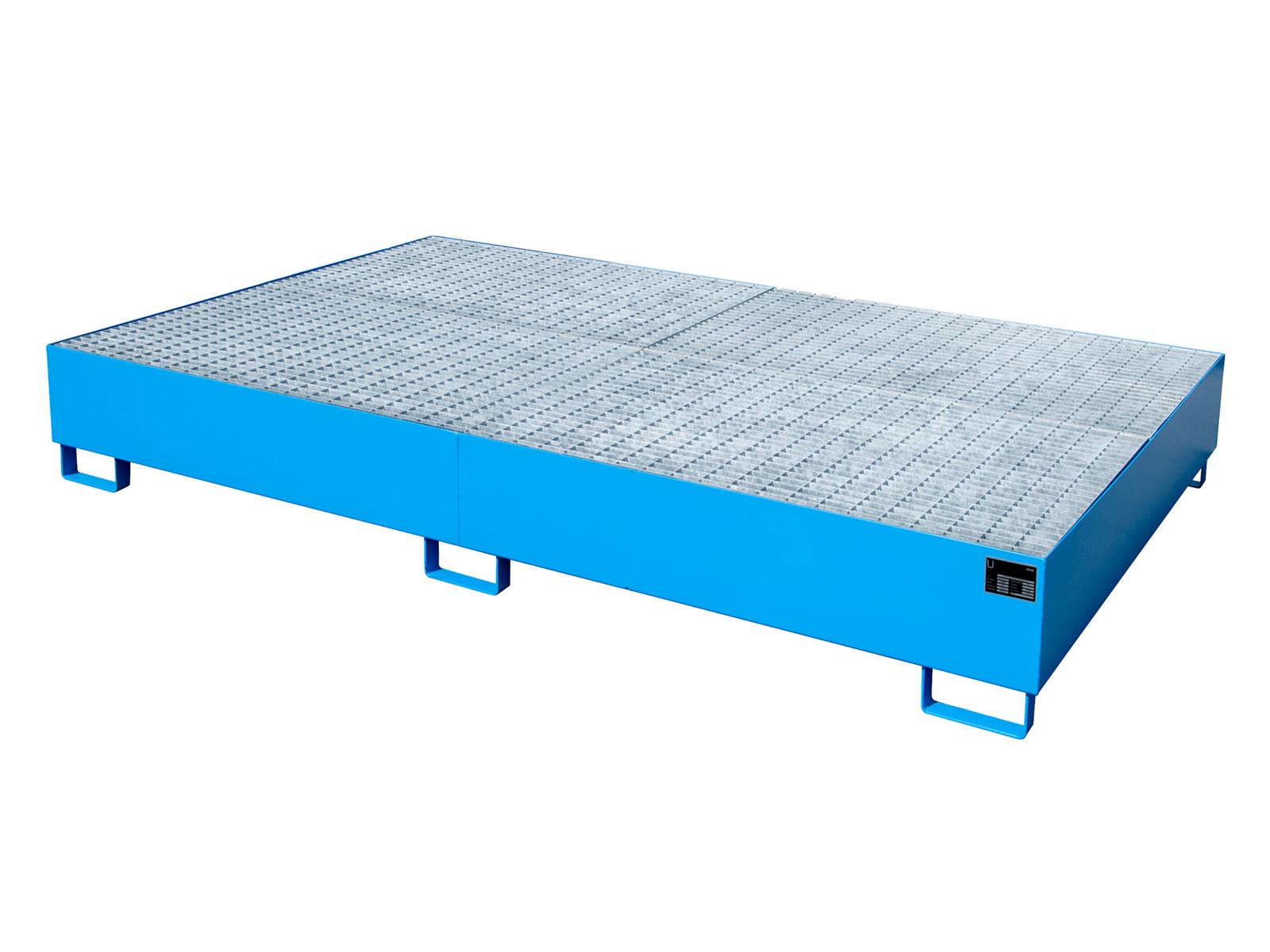 Auffangwanne 2690x1650x375mm 1000 Liter Typ AW lackiert AW1000-10F RAL 5012 Lichtblau