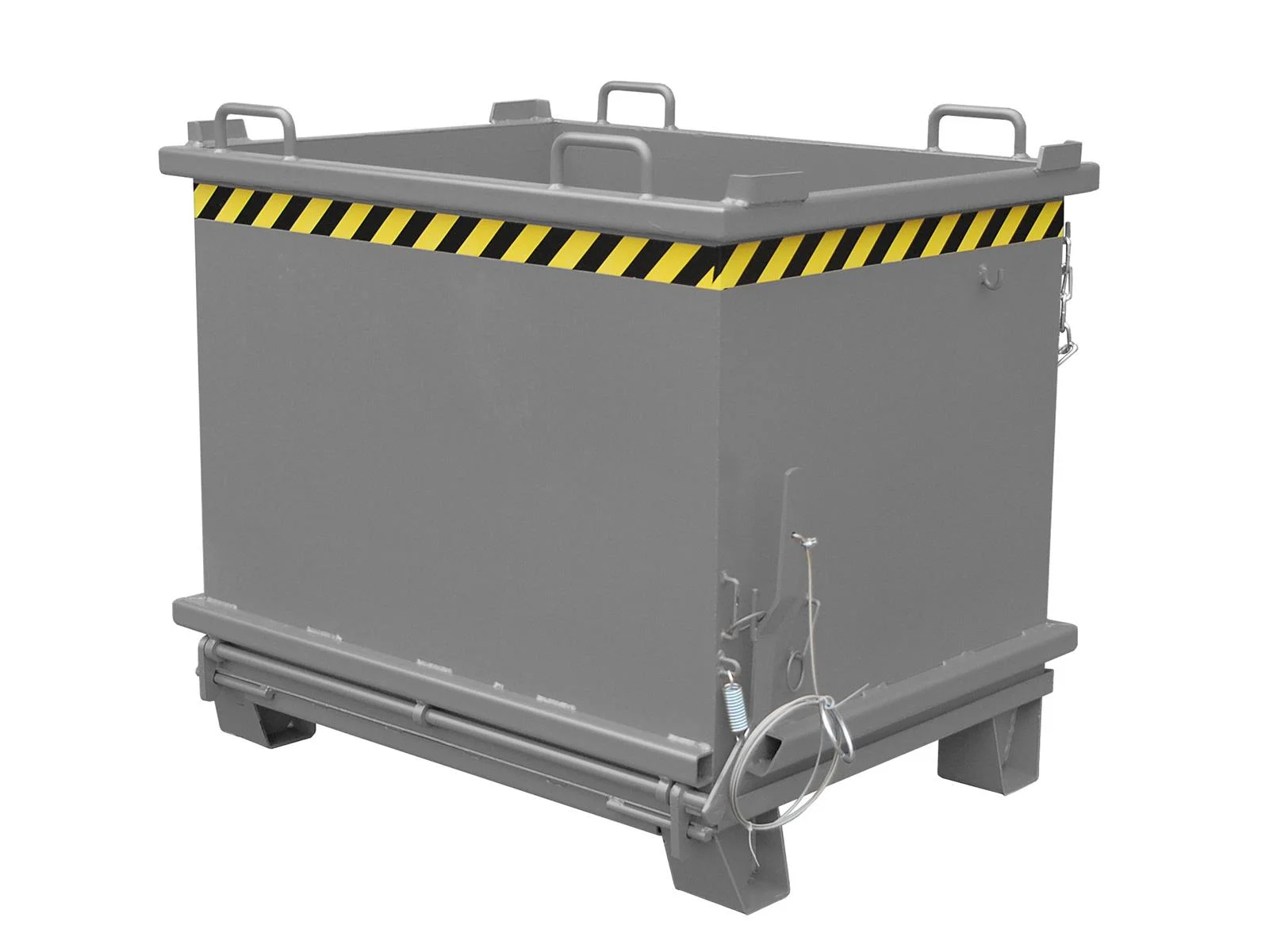 Contenitore a fondo pieghevole SB 1000, 1,00 m³, 1035 × 1310 × 1160 mm, RAL 7005 grigio topo