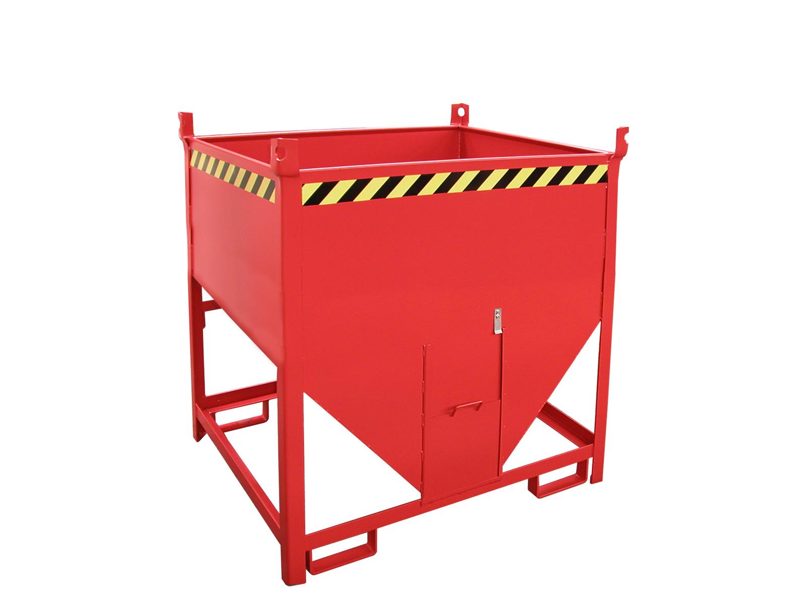 Silobehälter SGS 75 0,75m³ 1000x1200x1260mm RAL 3000 Feuerrot