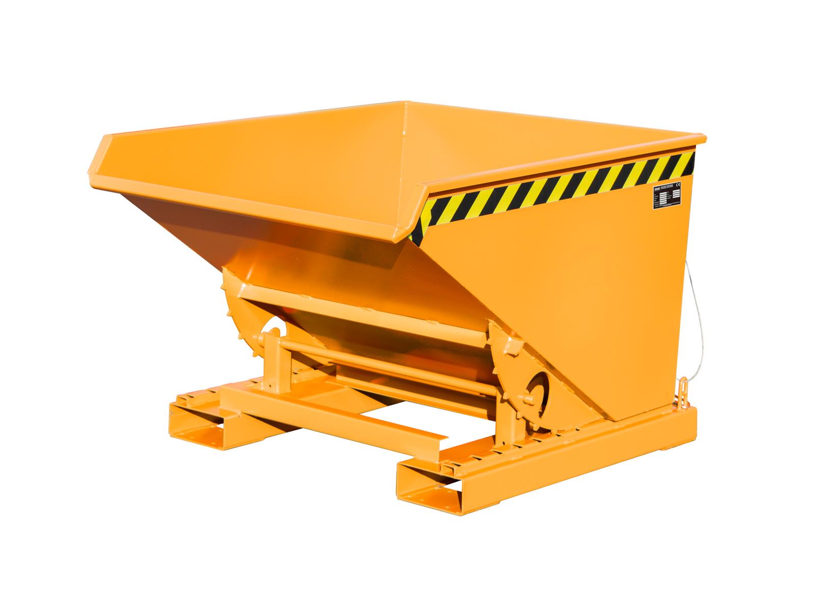 Kippbehälter EXPO 600 0,60m³ 1260x1070x835mm RAL 2000 Gelborange Kippbehälter EXPO 600 0,60m³ 1260x1070x835mm RAL 2000 Gelborange