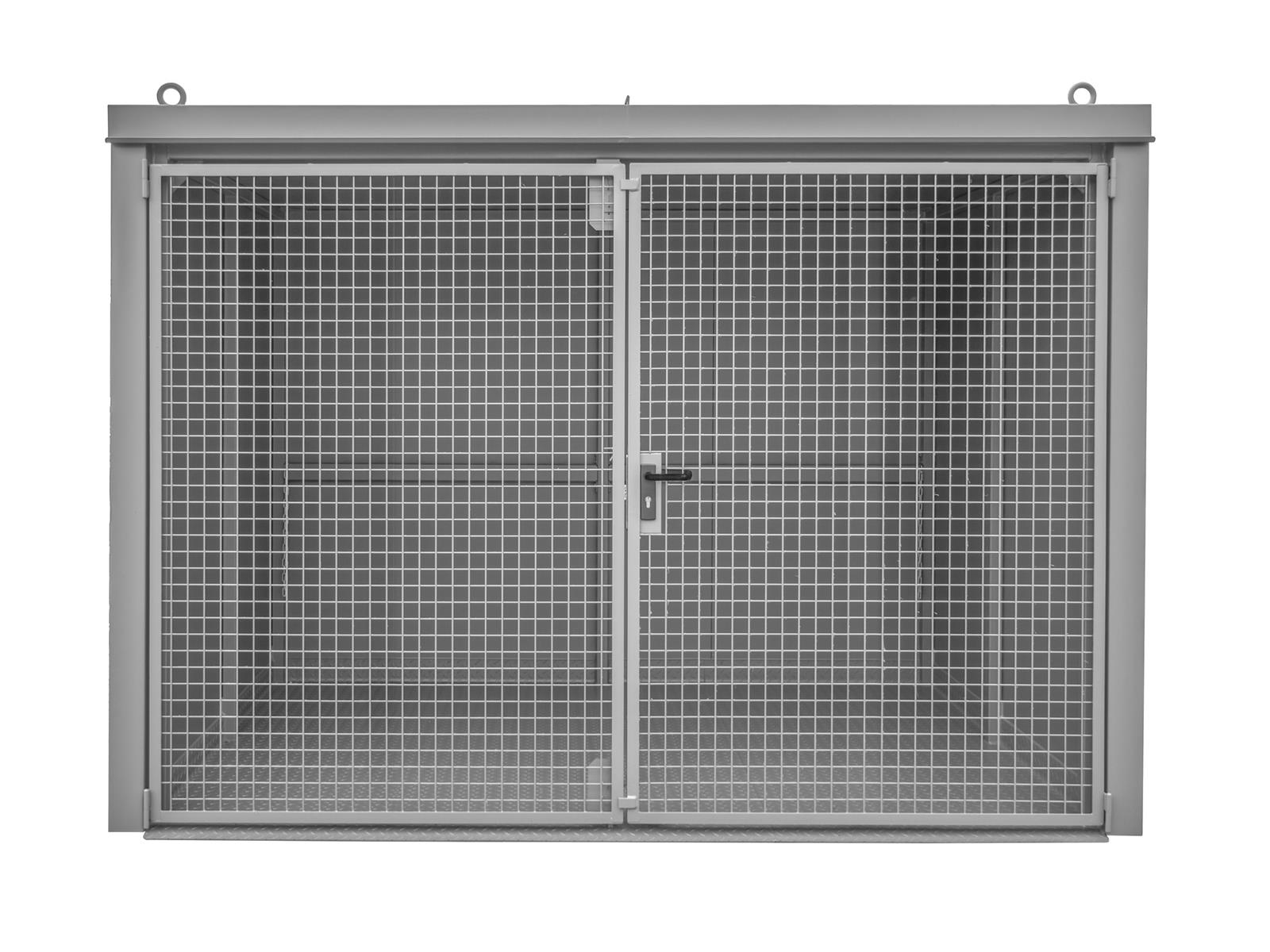 GFC-B Gasflaschen-Container – ohne Trennwand-RAL 7005 (Mausgrau)-M5