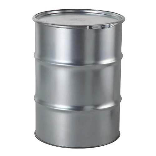 Fusto in acciaio zincato da 200 l: Per IMDG/RID/ADR, 18,5 kg, uso multiplo 595 x 595 x 820 mm, Ölfass, Stahlfass, Metallfass, Verschlossenes Fass, Gerades Fass
